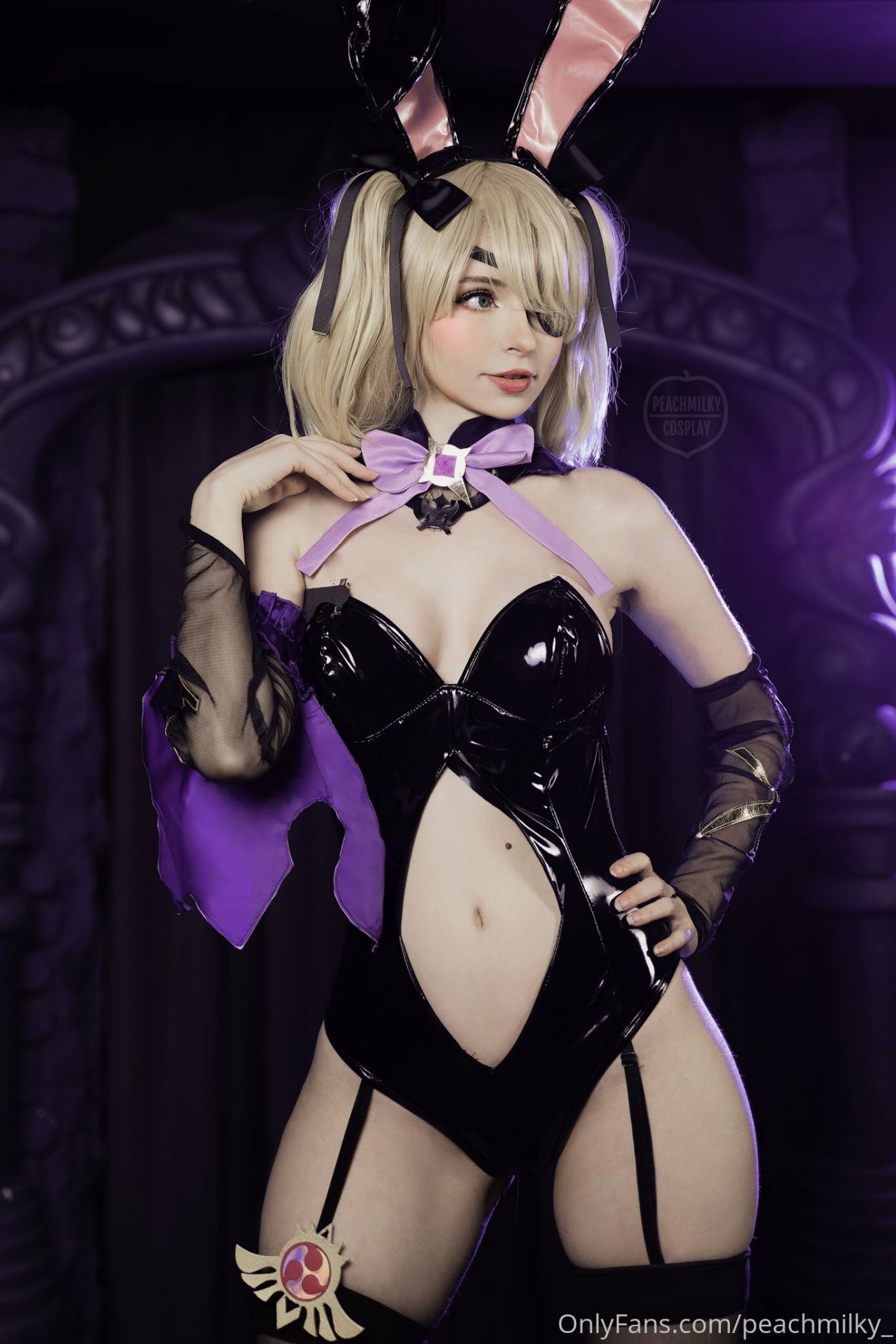 Peach milky Fischl Playboy Bunny Genshin Impact-COS世界