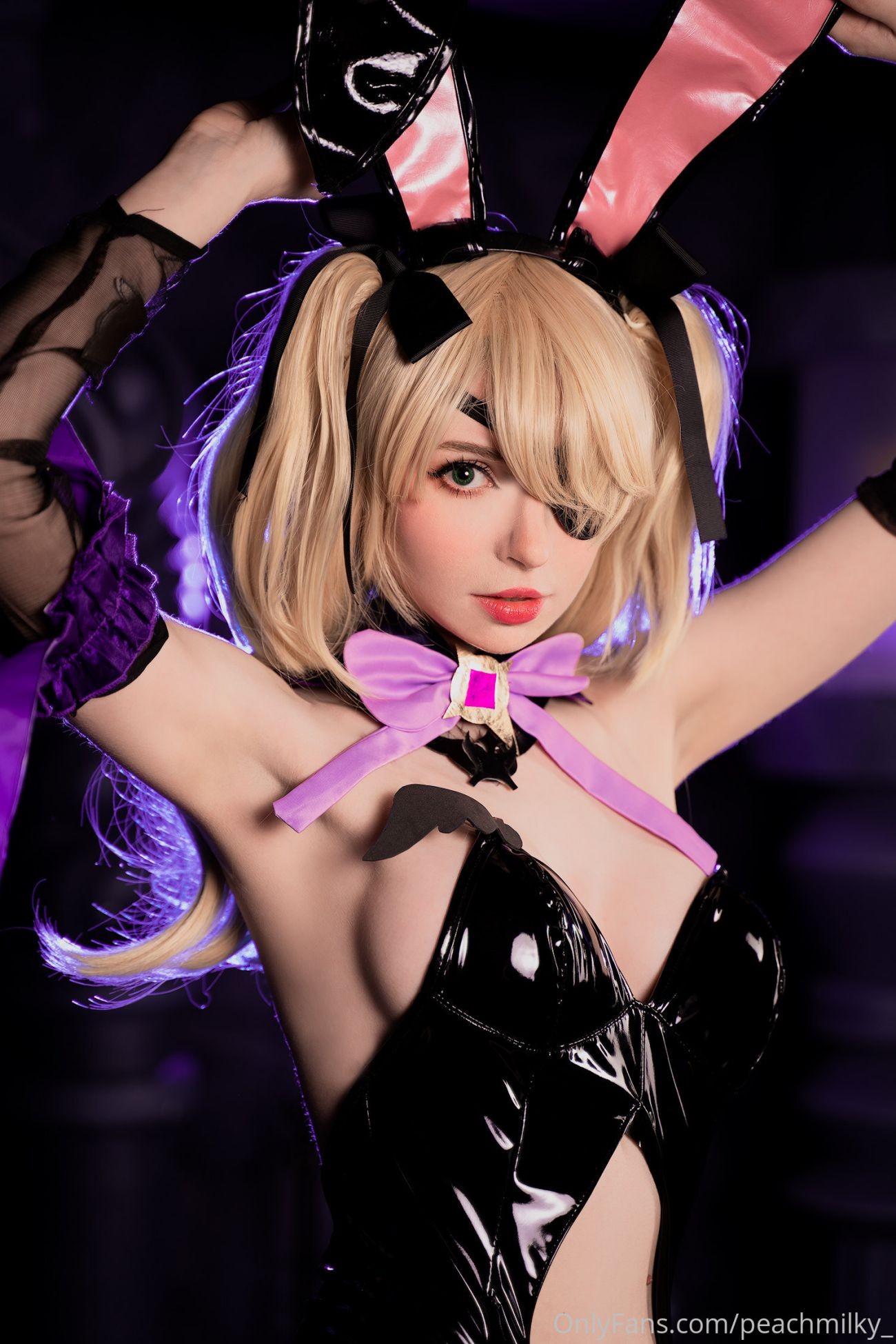 图片[2]-Peach milky Fischl Playboy Bunny Genshin Impact-COS世界