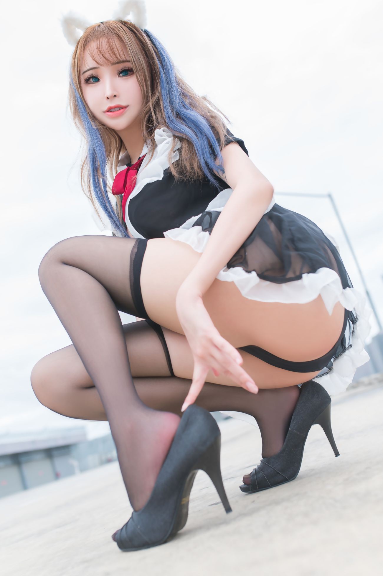 图片[2]-花リリPlant Lily Rooftop Maid-COS世界