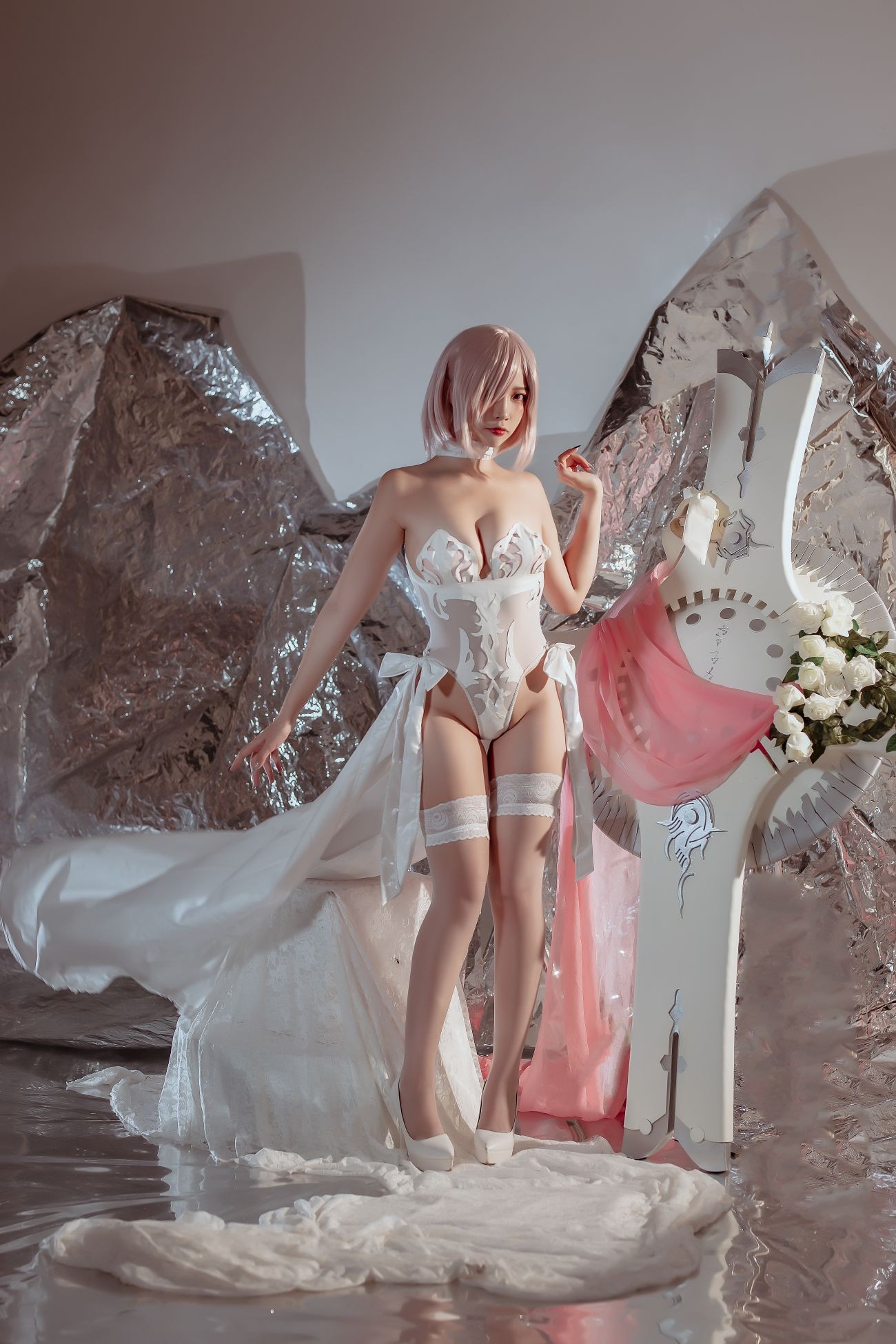 图片[2]-二佐Nisa fate玛修婚纱-COS世界