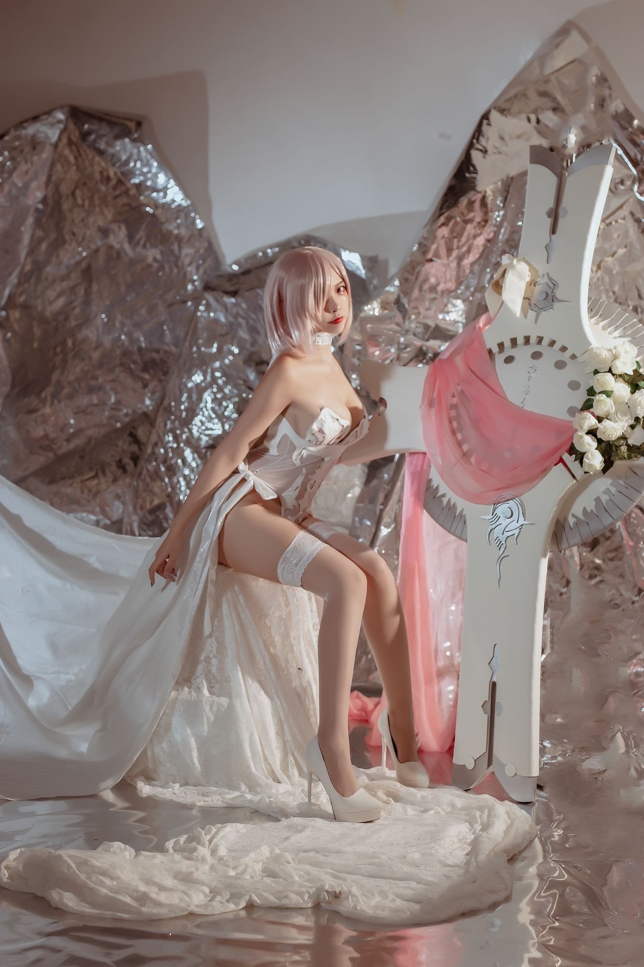 图片[4]-二佐Nisa fate玛修婚纱-COS世界