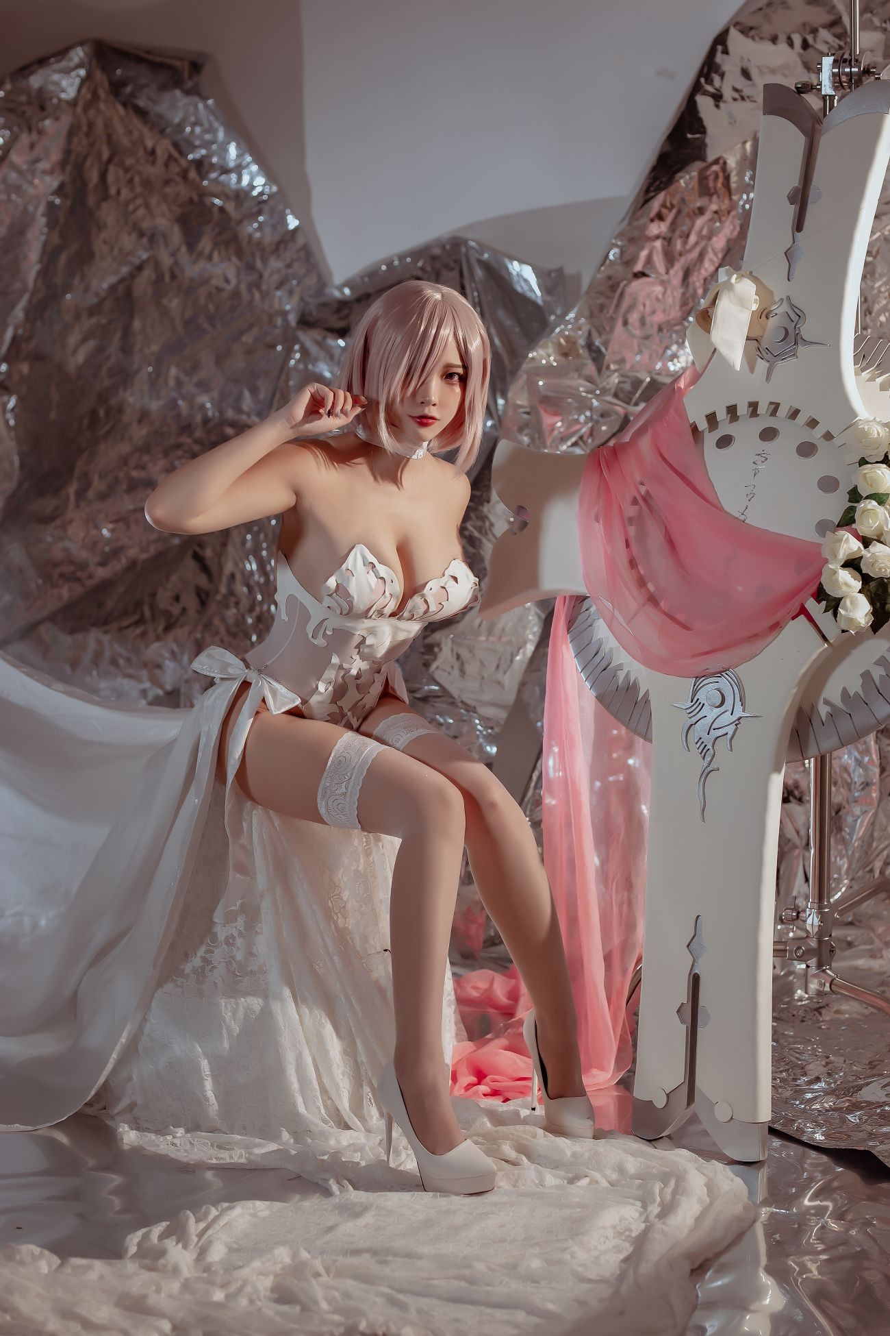 图片[5]-二佐Nisa fate玛修婚纱-COS世界