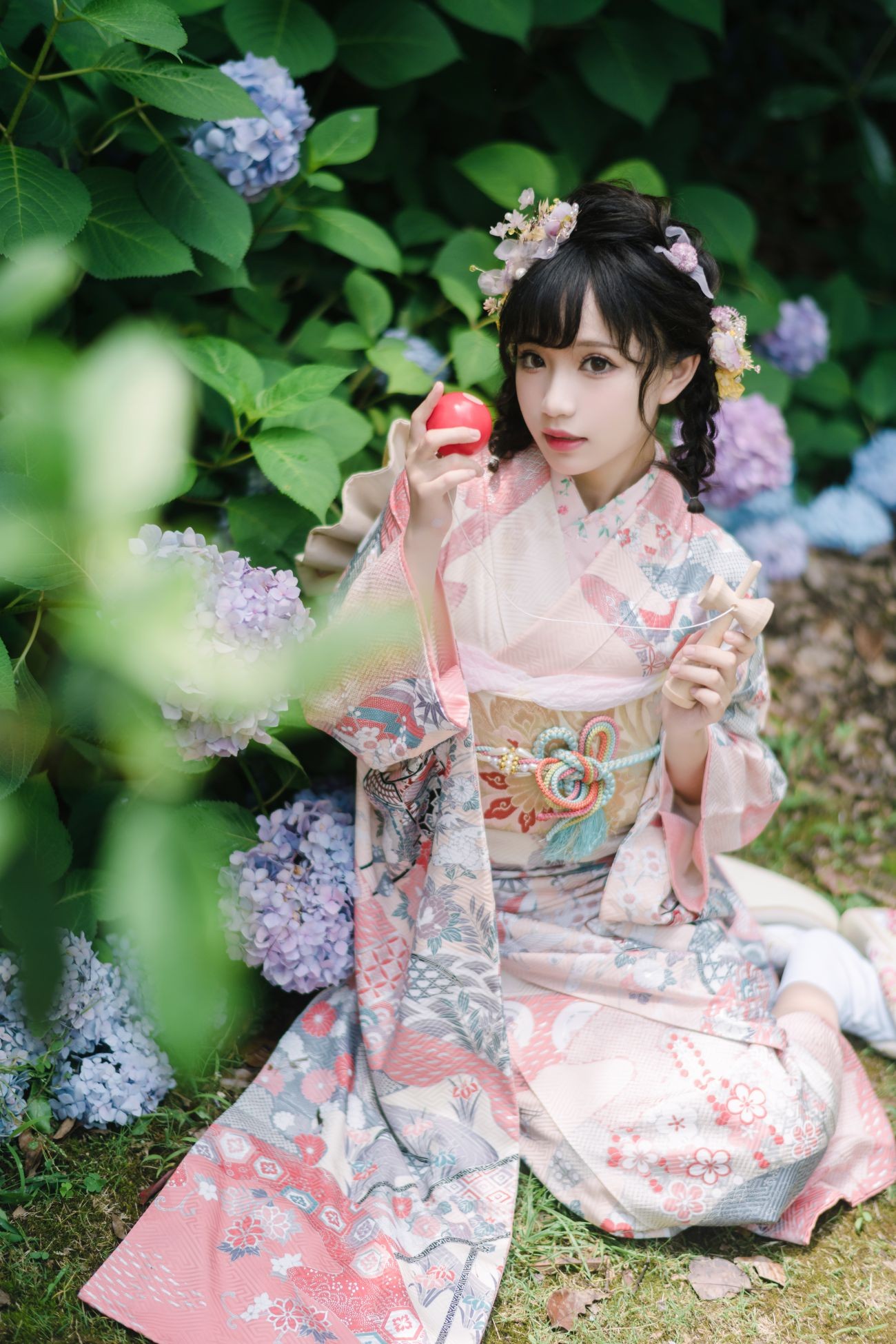 图片[3]-花柒Hana 绣球花和服-COS世界
