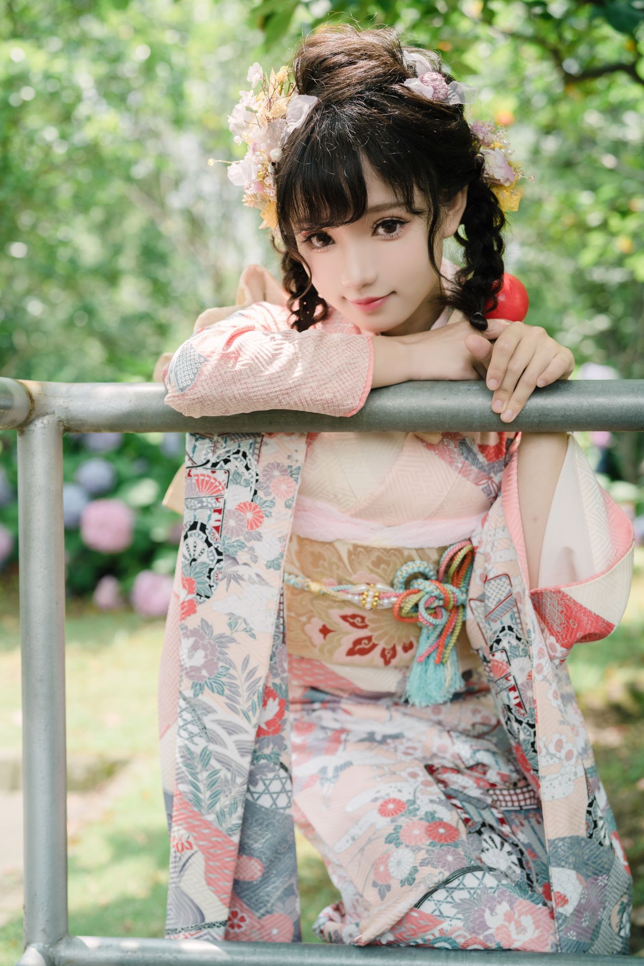 图片[2]-花柒Hana 绣球花和服-COS世界