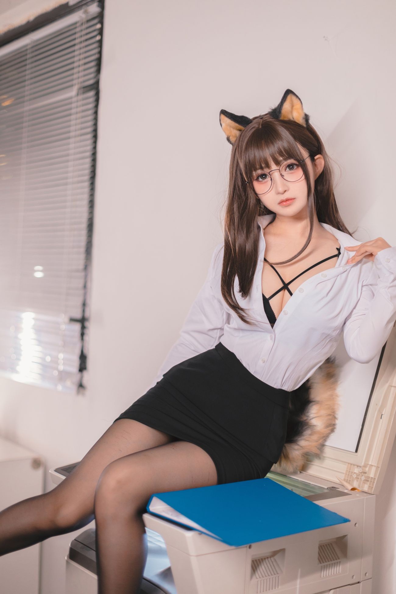 图片[3]-桜井宁宁 柴犬OL-COS世界