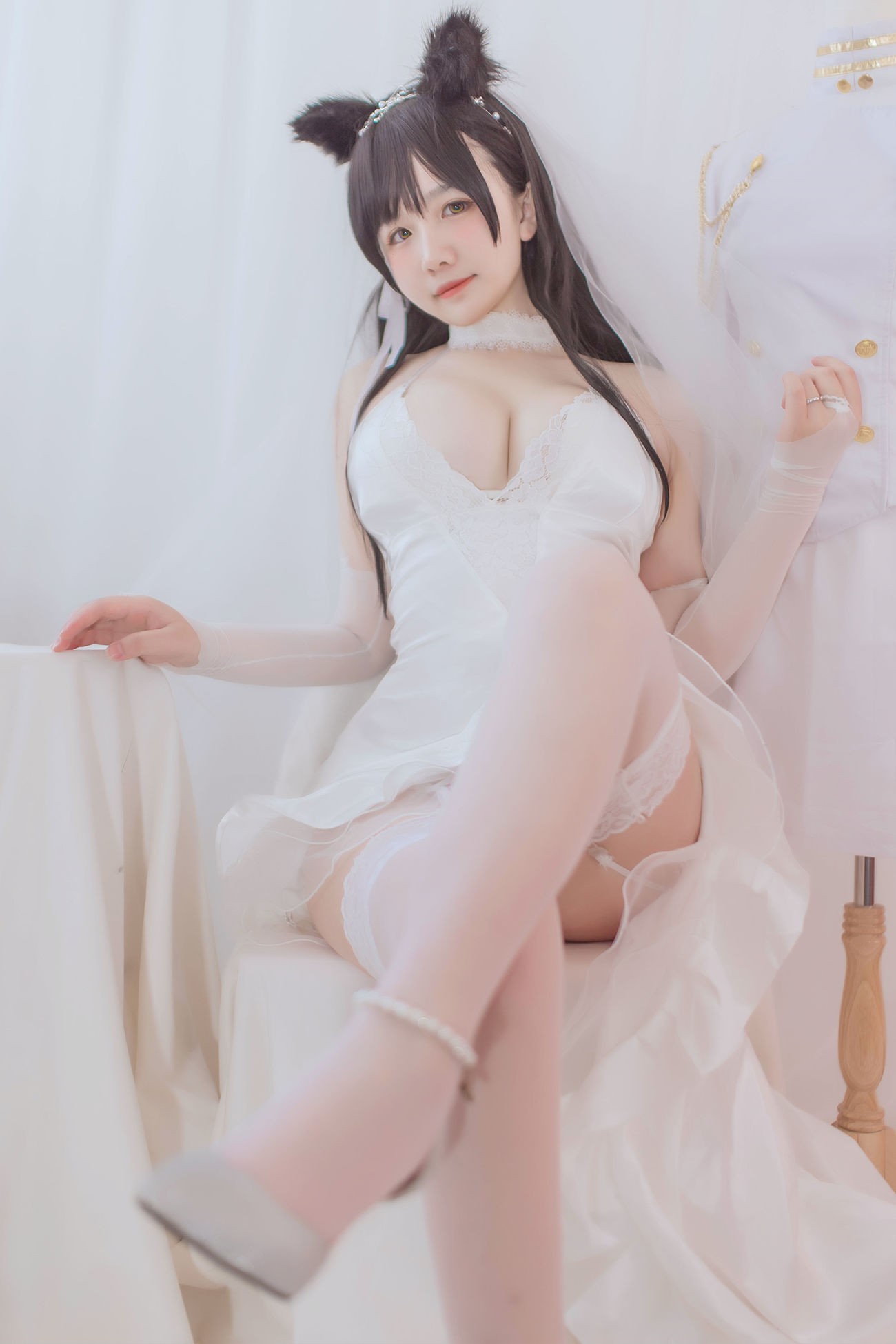阿半今天很开心 爱宕婚纱-COS世界