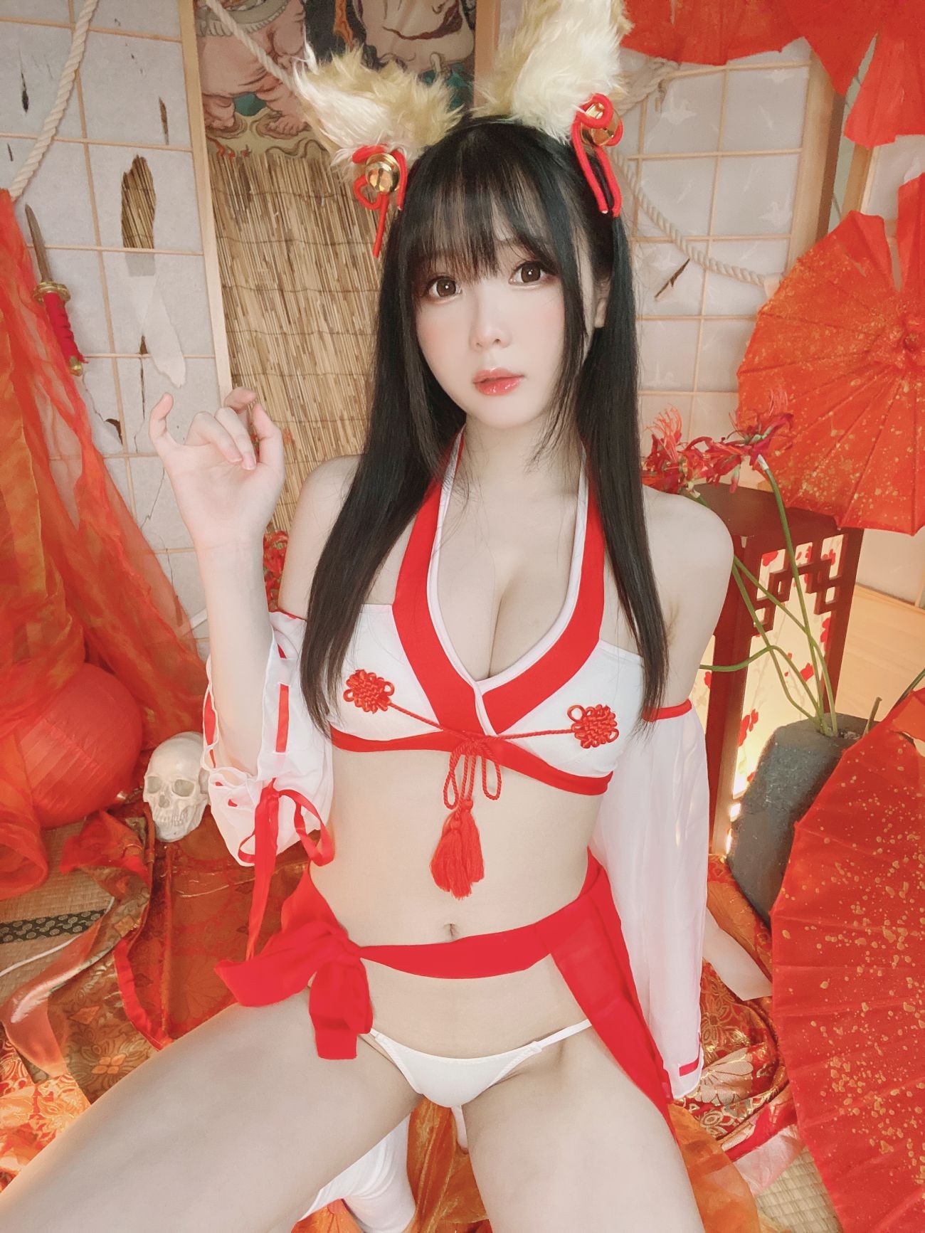 图片[3]-霜月shimo きつね巫女さん-COS世界