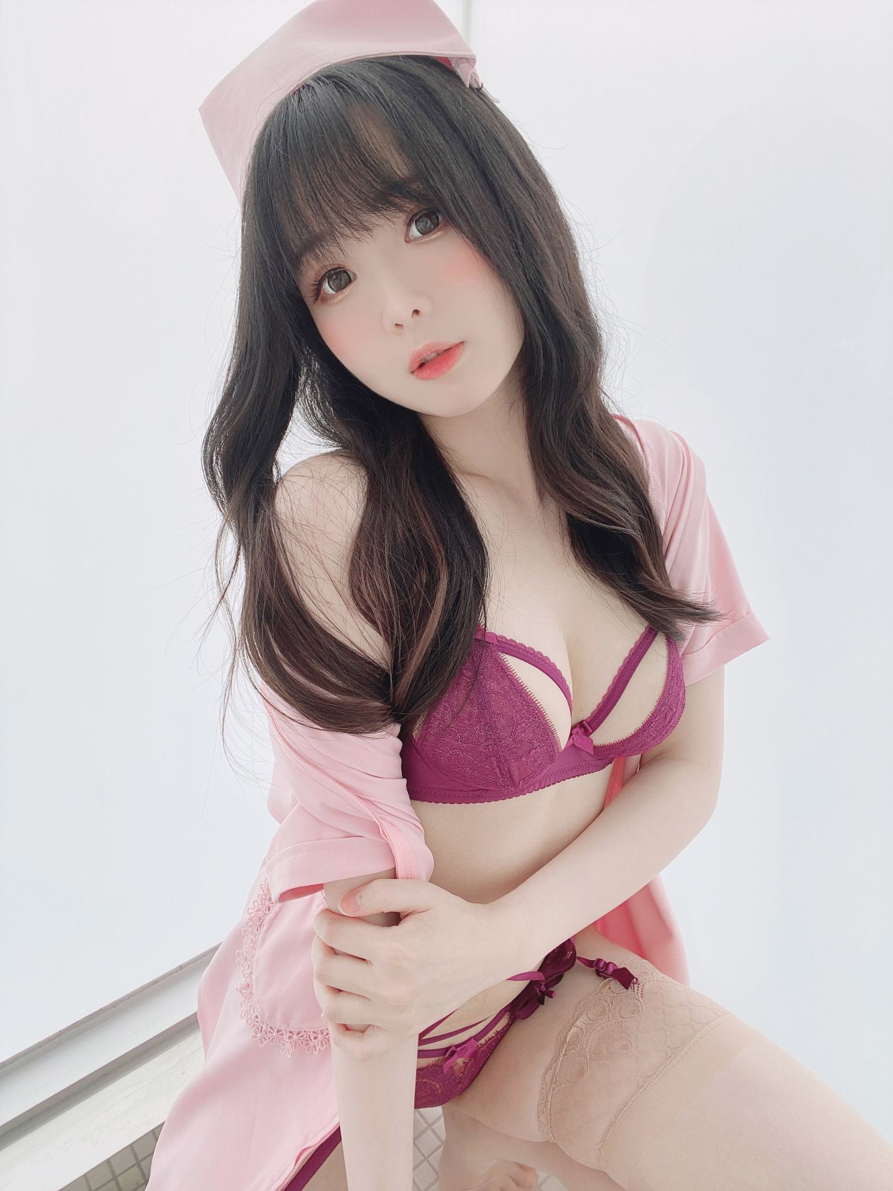 图片[4]-霜月shimo ピンクナース-COS世界