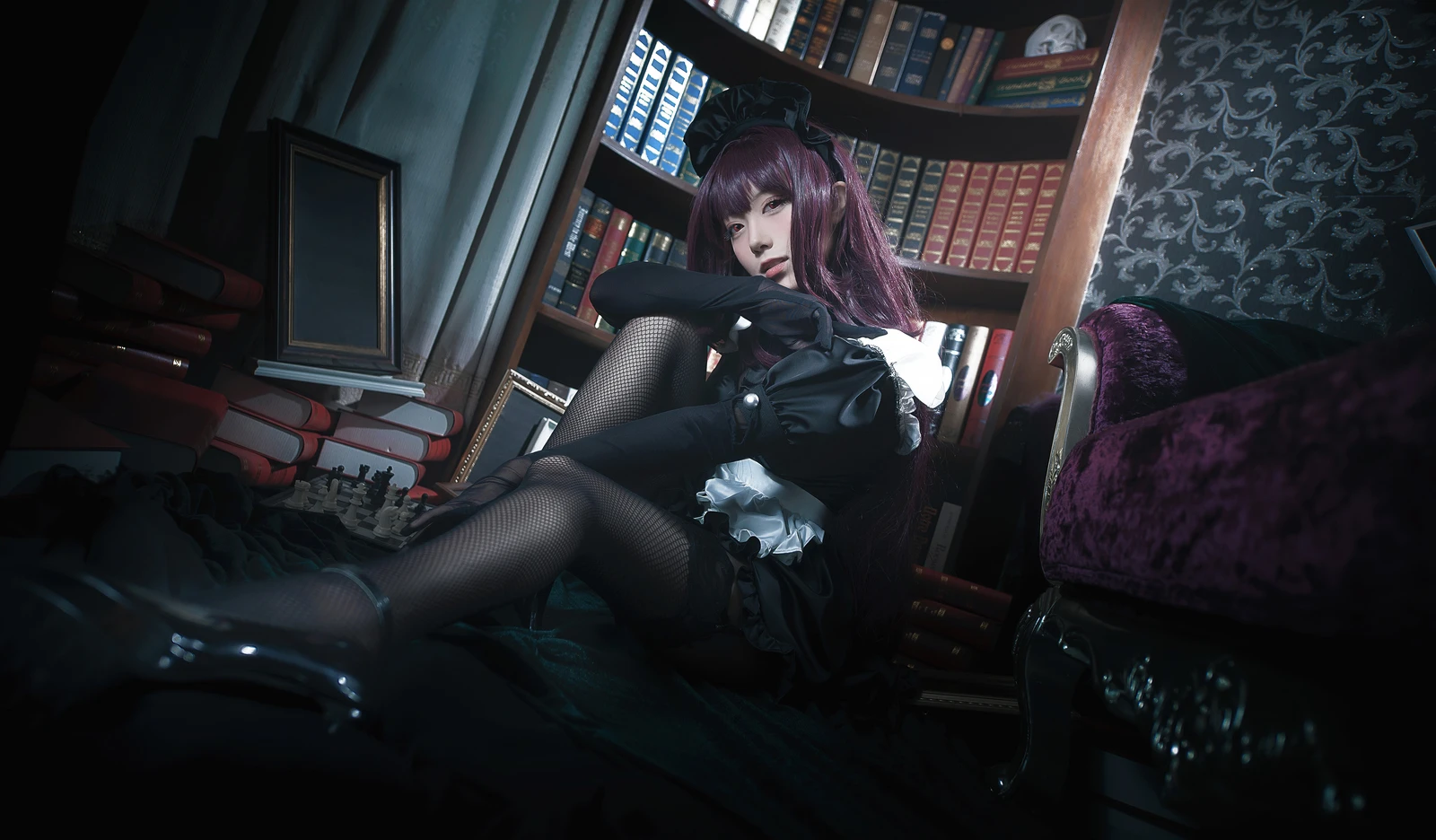 图片[2]-动漫博主切切celia FGO 斯卡哈 女仆-COS世界