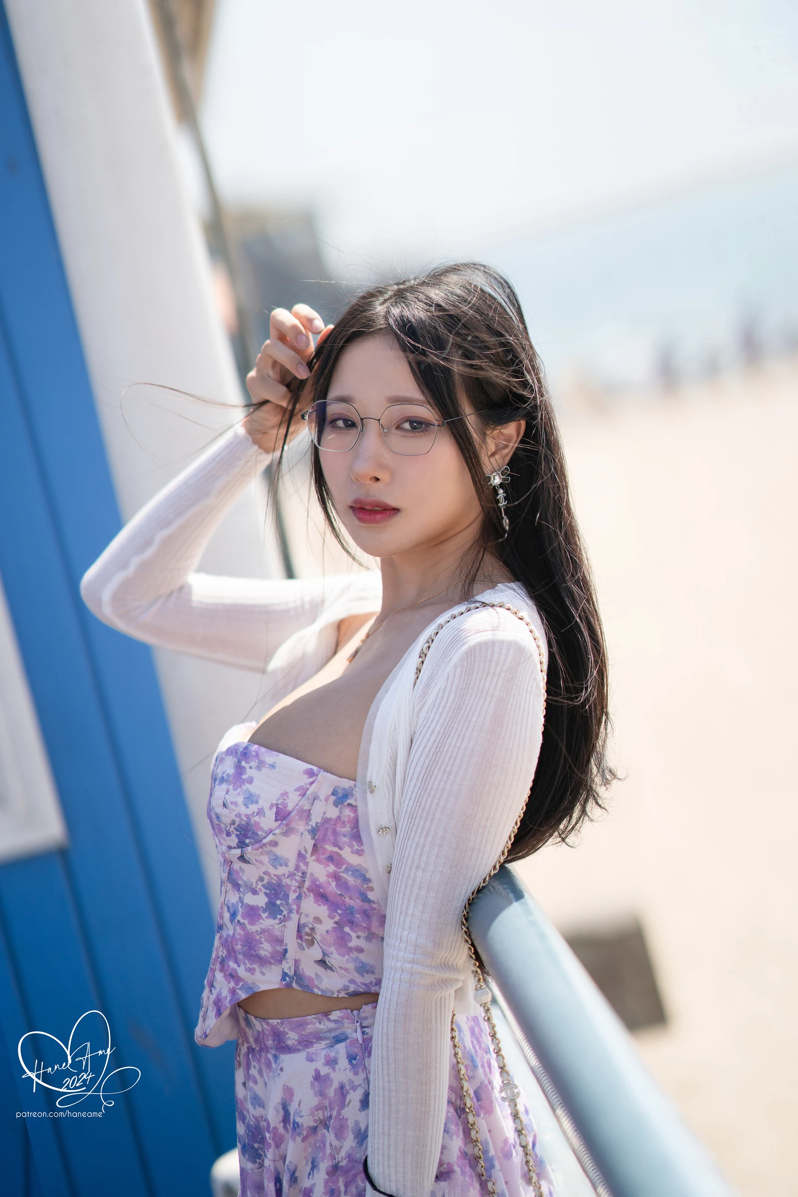 图片[2]-Hane Ame 雨波写真 眼鏡女友 夏末回忆-COS世界