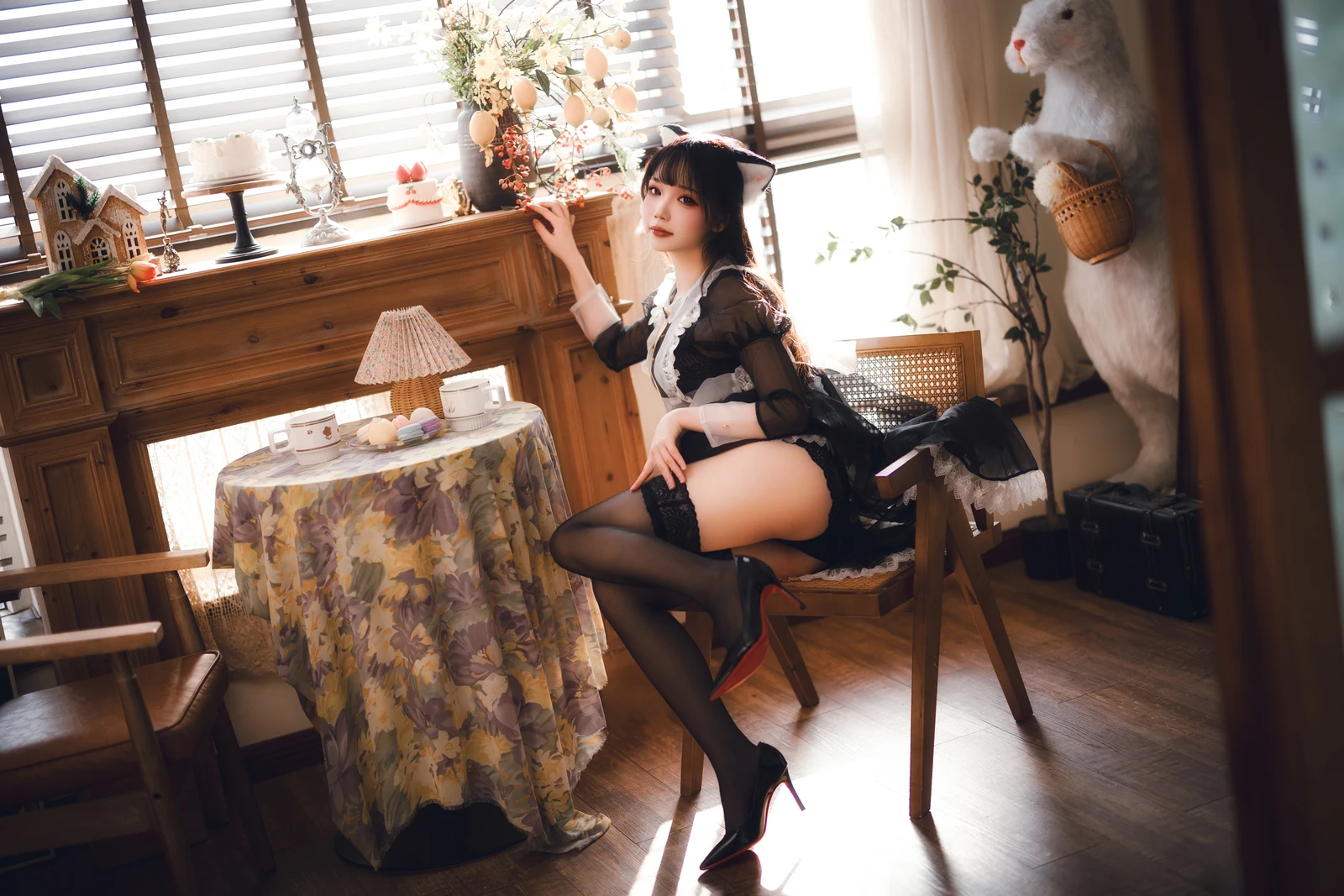 图片[2]-动漫博主雪晴Astra 透明女仆长裙-COS世界