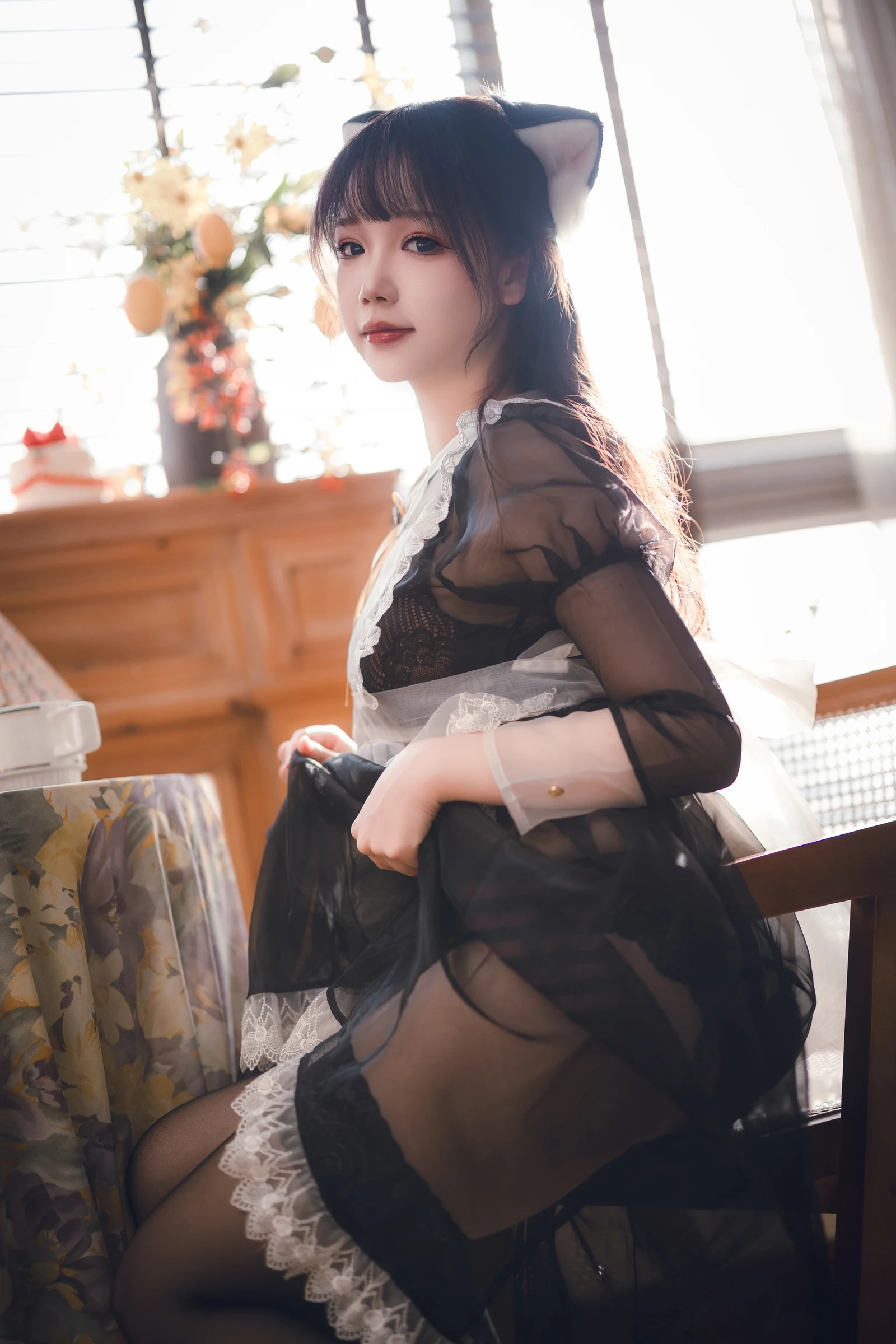 图片[5]-动漫博主雪晴Astra 透明女仆长裙-COS世界