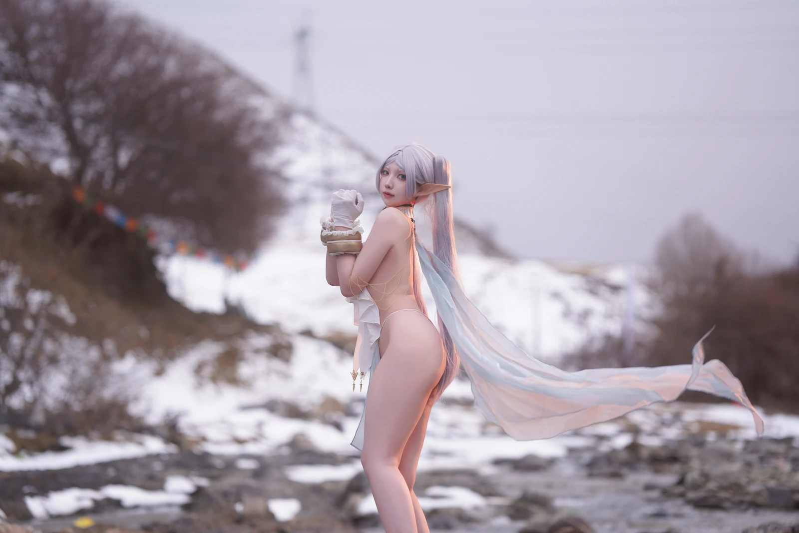 图片[2]-小和甜酒&橙风千雅 雪山 菲伦&芙莉莲-COS世界