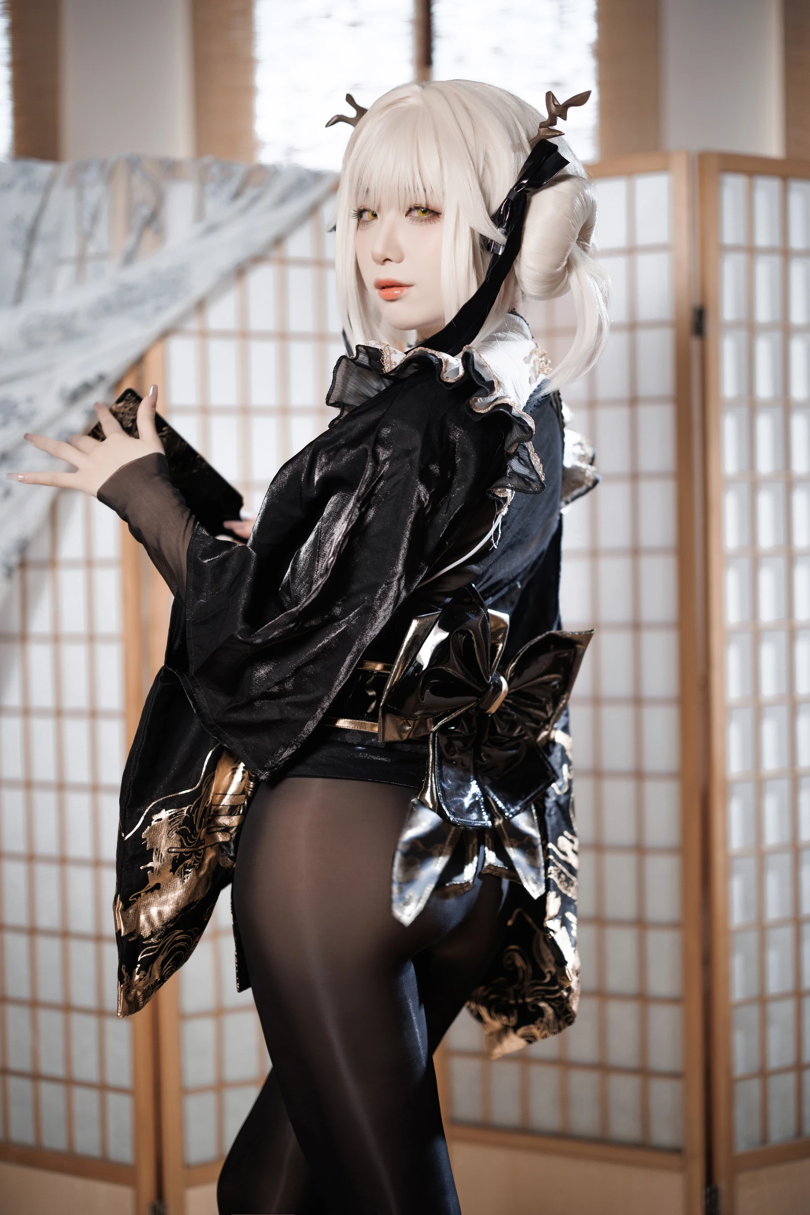 图片[5]-动漫博主封疆疆v NIKKE 白兔布兰儿 和服-COS世界