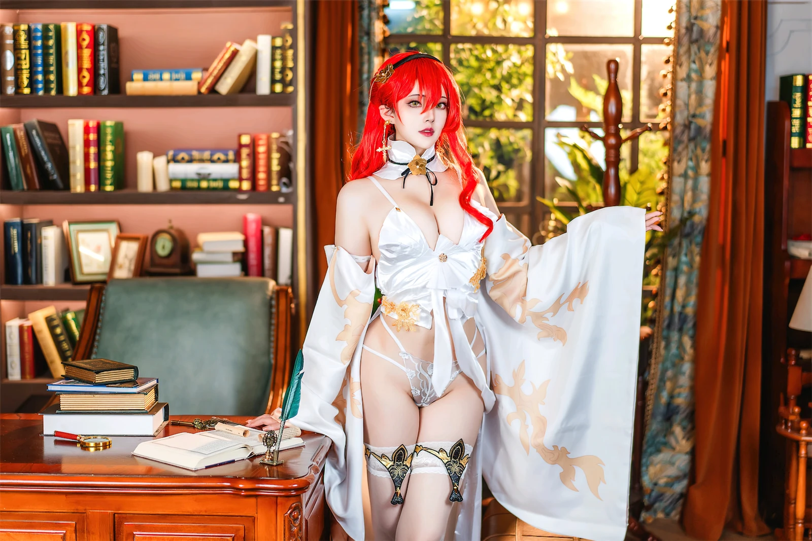 图片[4]-Natsuko夏夏子 崩坏 星穹铁道 姬子礼服-COS世界