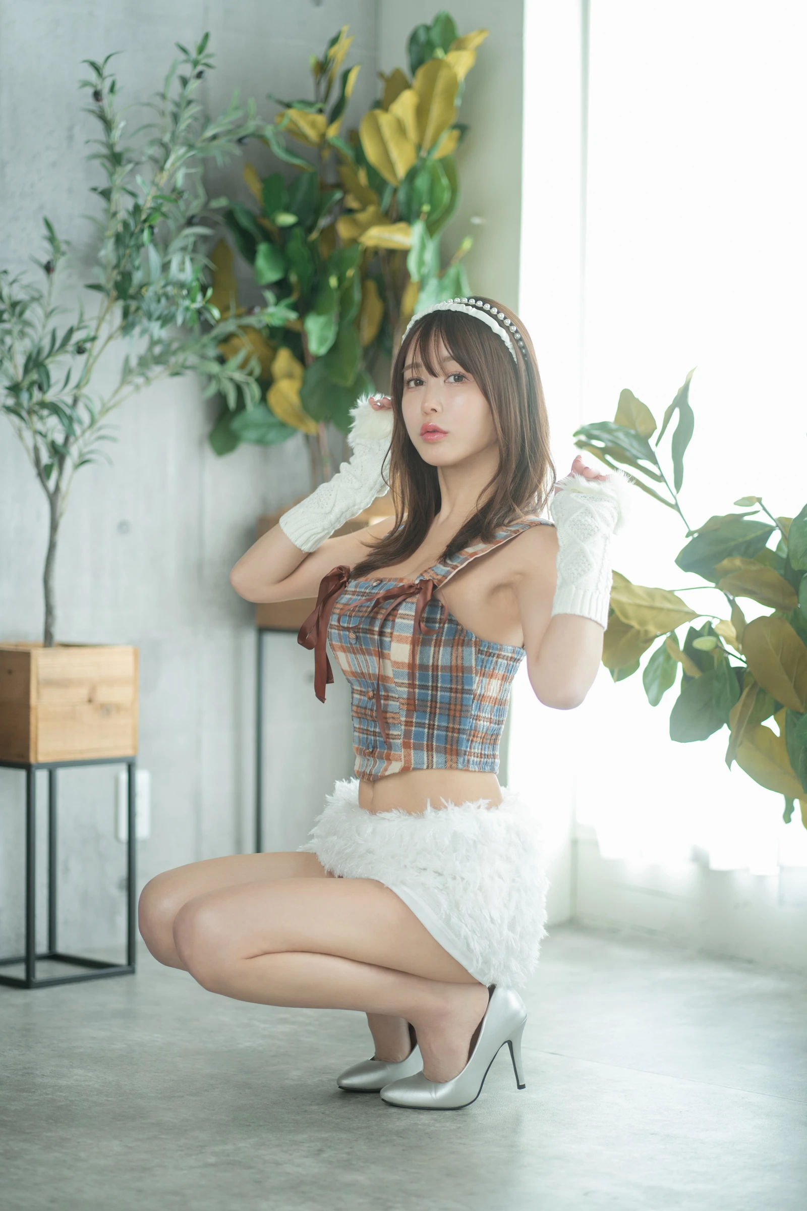 图片[6]-いくみ193iKkyu3 Fantia 2024年03月合集 2024.03.28 Is This Checkered Top Cute-COS世界