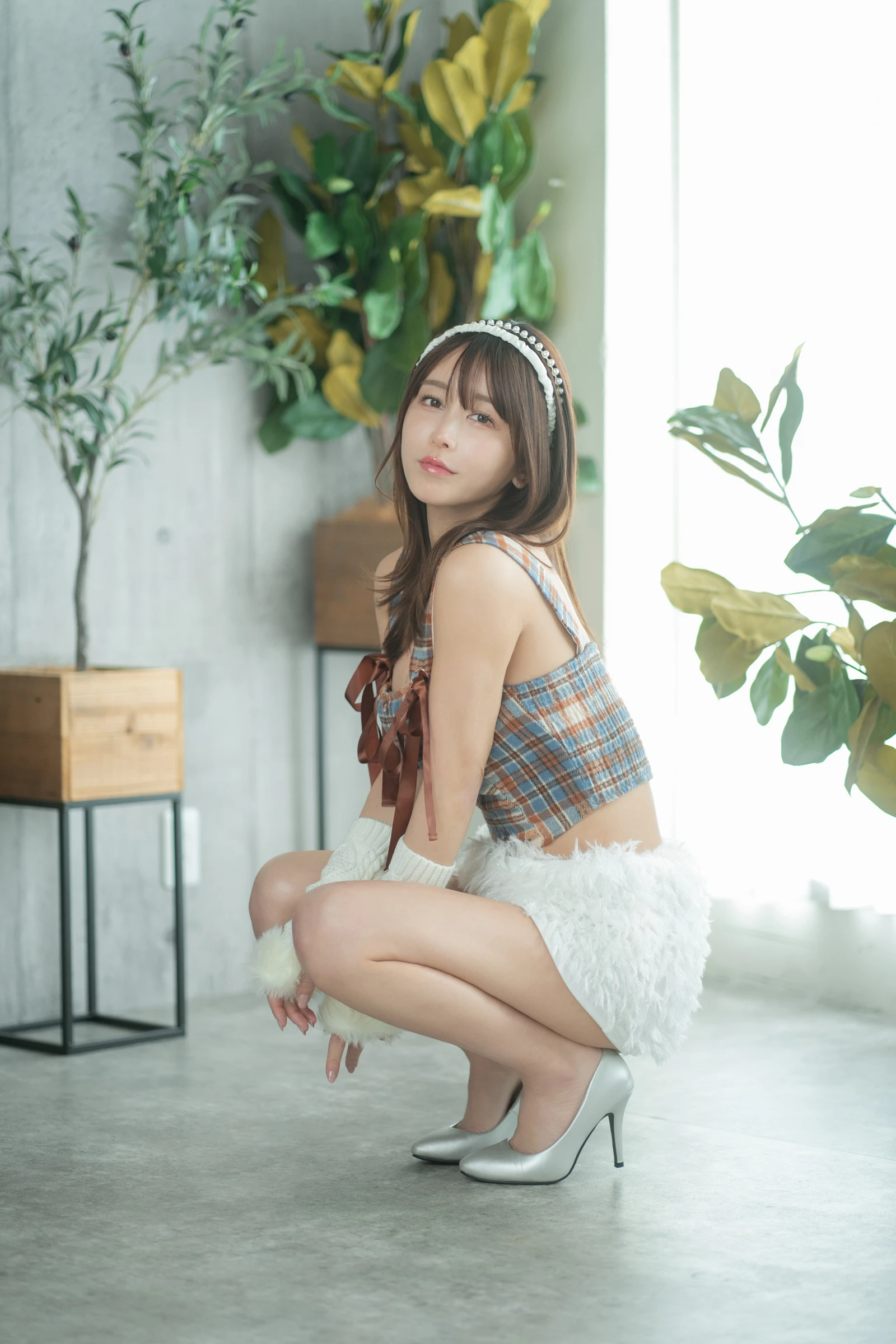 图片[3]-いくみ193iKkyu3 Fantia 2024年03月合集 2024.03.28 Is This Checkered Top Cute-COS世界