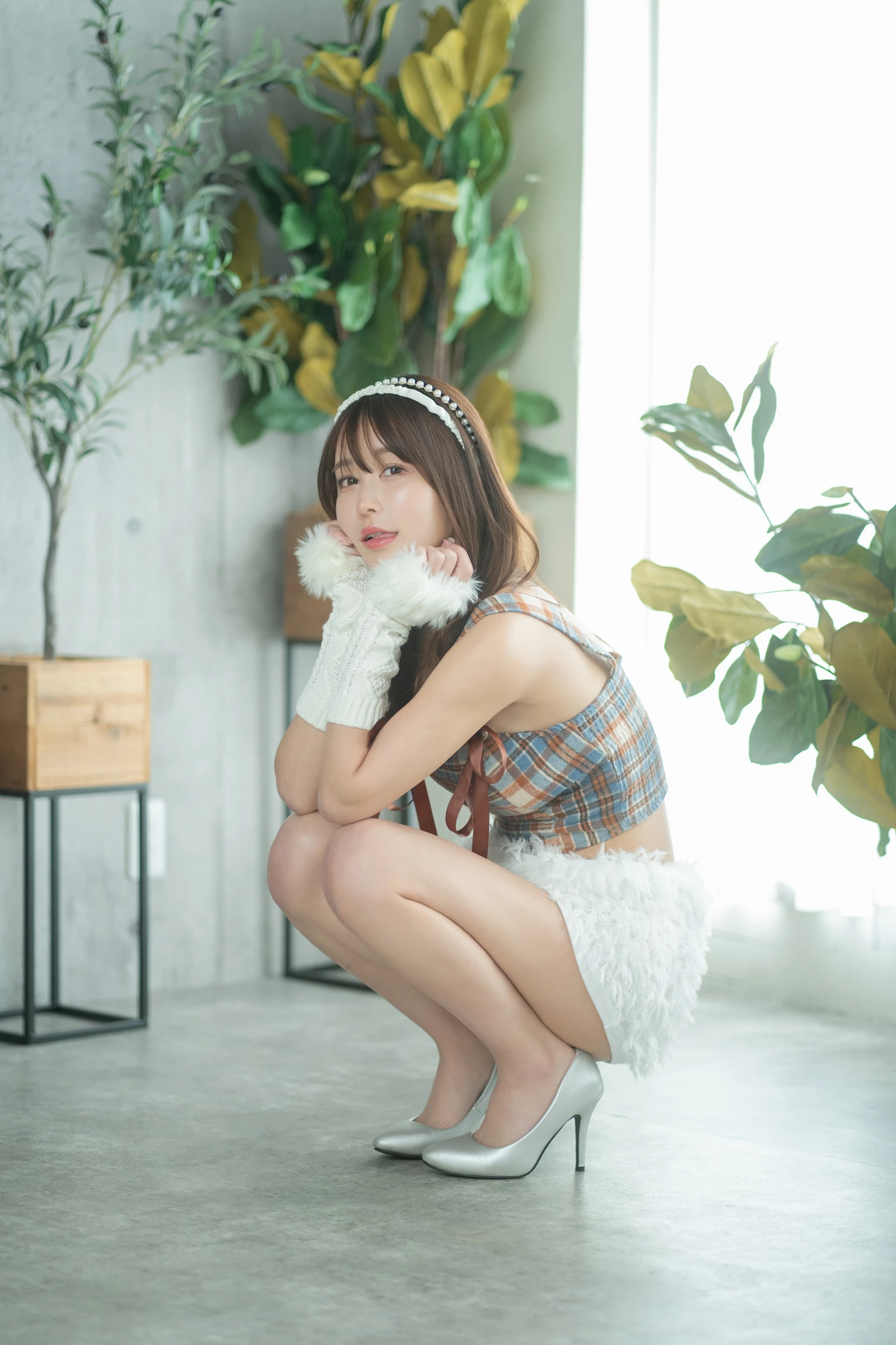 图片[5]-いくみ193iKkyu3 Fantia 2024年03月合集 2024.03.28 Is This Checkered Top Cute-COS世界