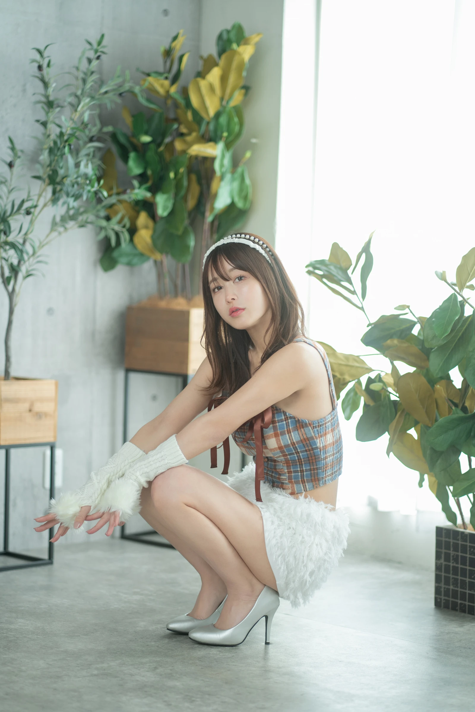 图片[2]-いくみ193iKkyu3 Fantia 2024年03月合集 2024.03.28 Is This Checkered Top Cute-COS世界