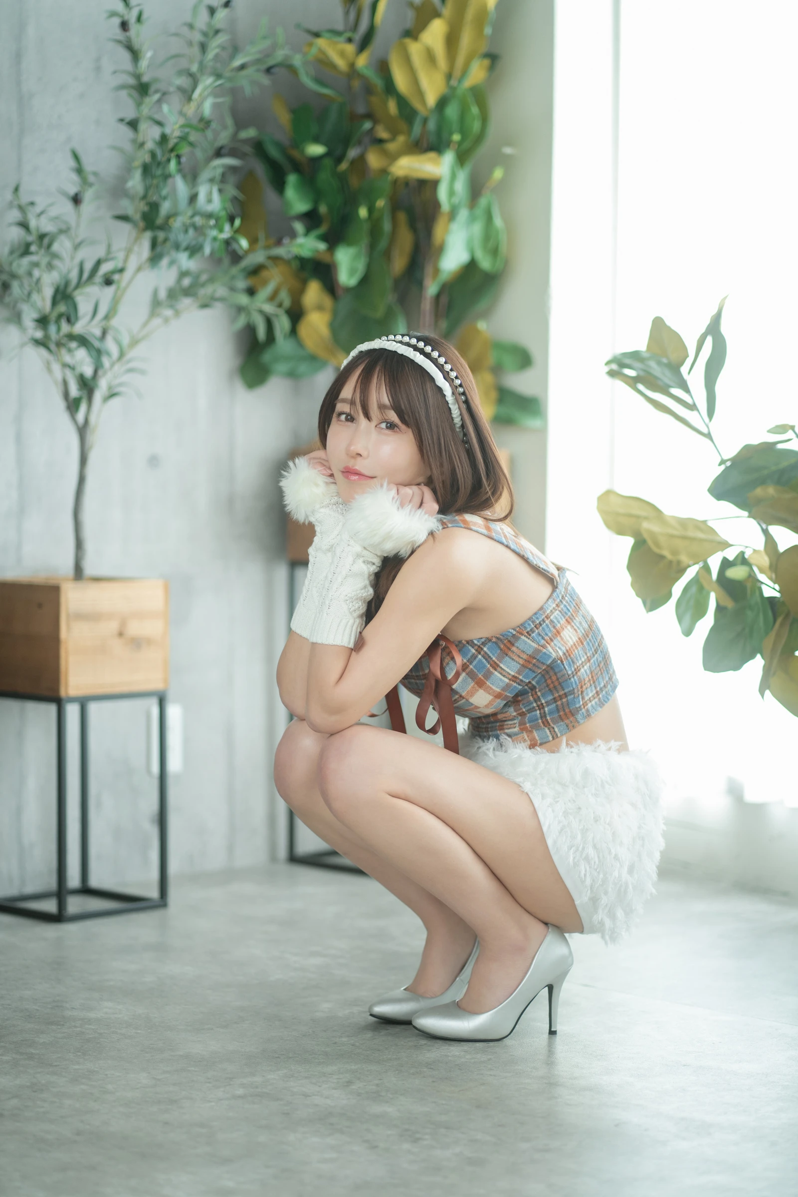 图片[4]-いくみ193iKkyu3 Fantia 2024年03月合集 2024.03.28 Is This Checkered Top Cute-COS世界