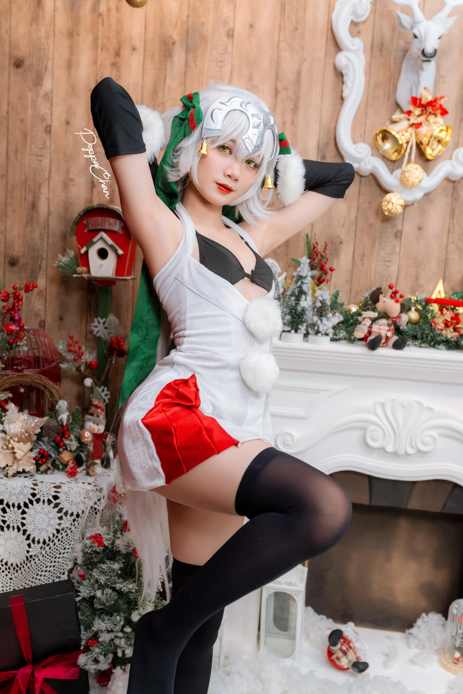 图片[4]-PoppaChan Jeanne D arc Alter Santa Lily-COS世界