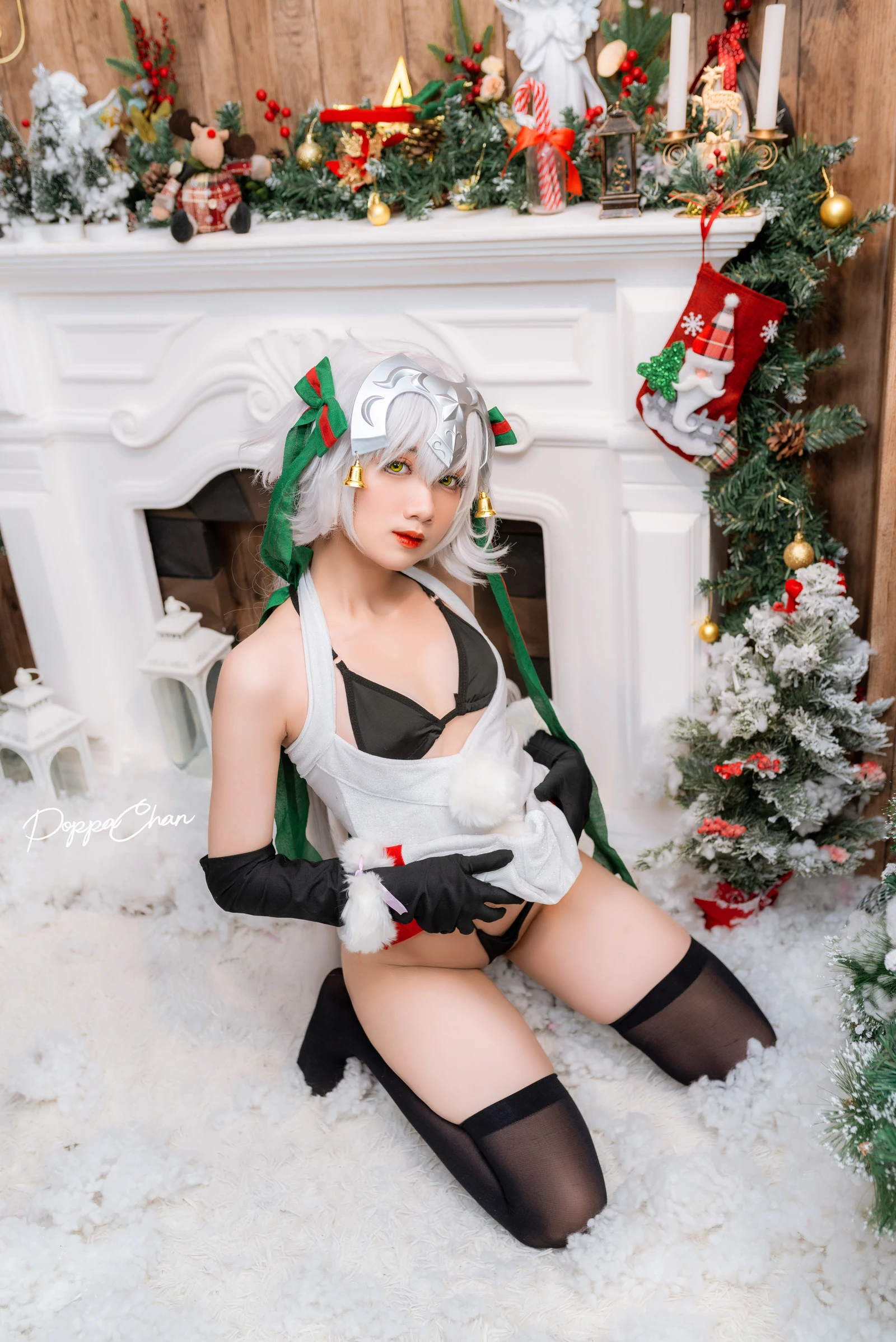 图片[5]-PoppaChan Jeanne D arc Alter Santa Lily-COS世界