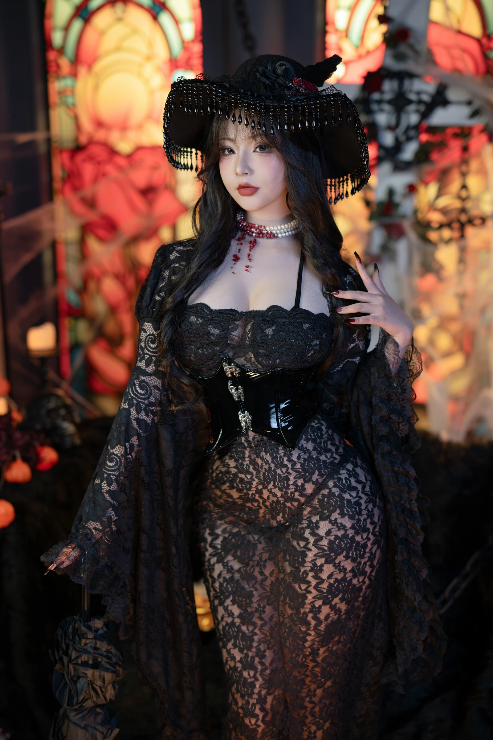图片[4]-yuuhui玉汇 2024万圣节特辑 魔女狂欢夜-COS世界
