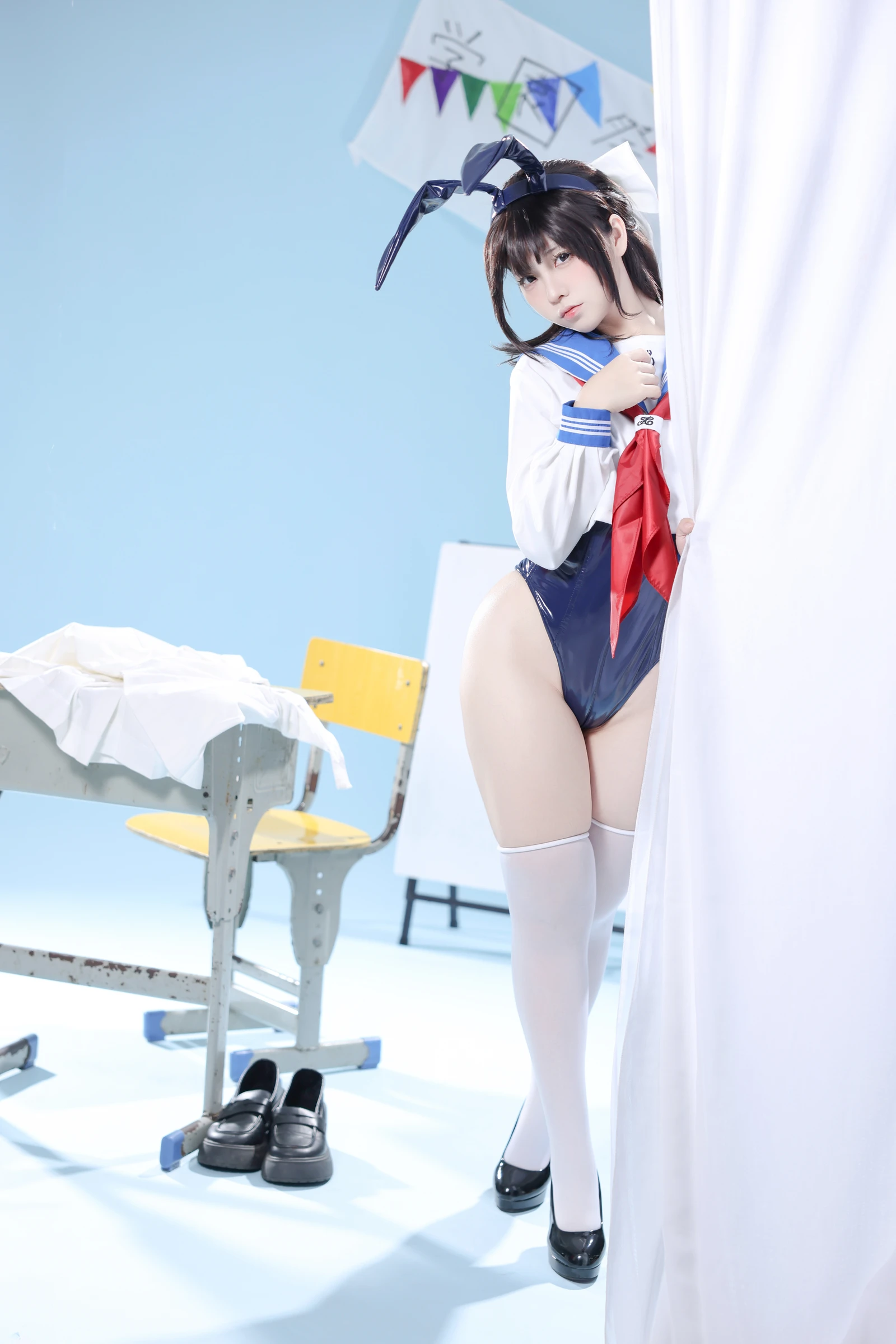 图片[5]-动漫博主G44不会受伤 水手服兔女郎咖啡厅-COS世界