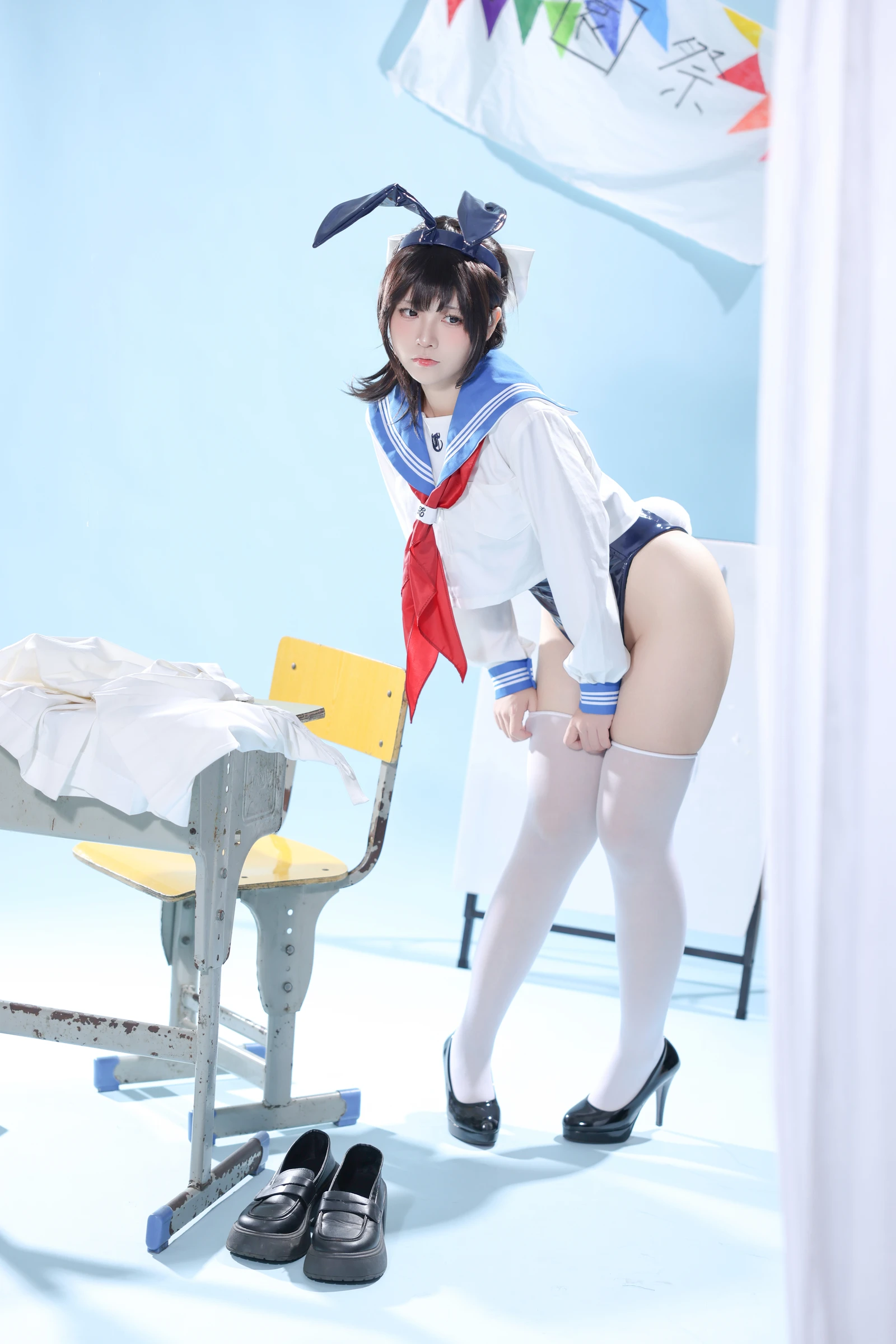 图片[4]-动漫博主G44不会受伤 水手服兔女郎咖啡厅-COS世界