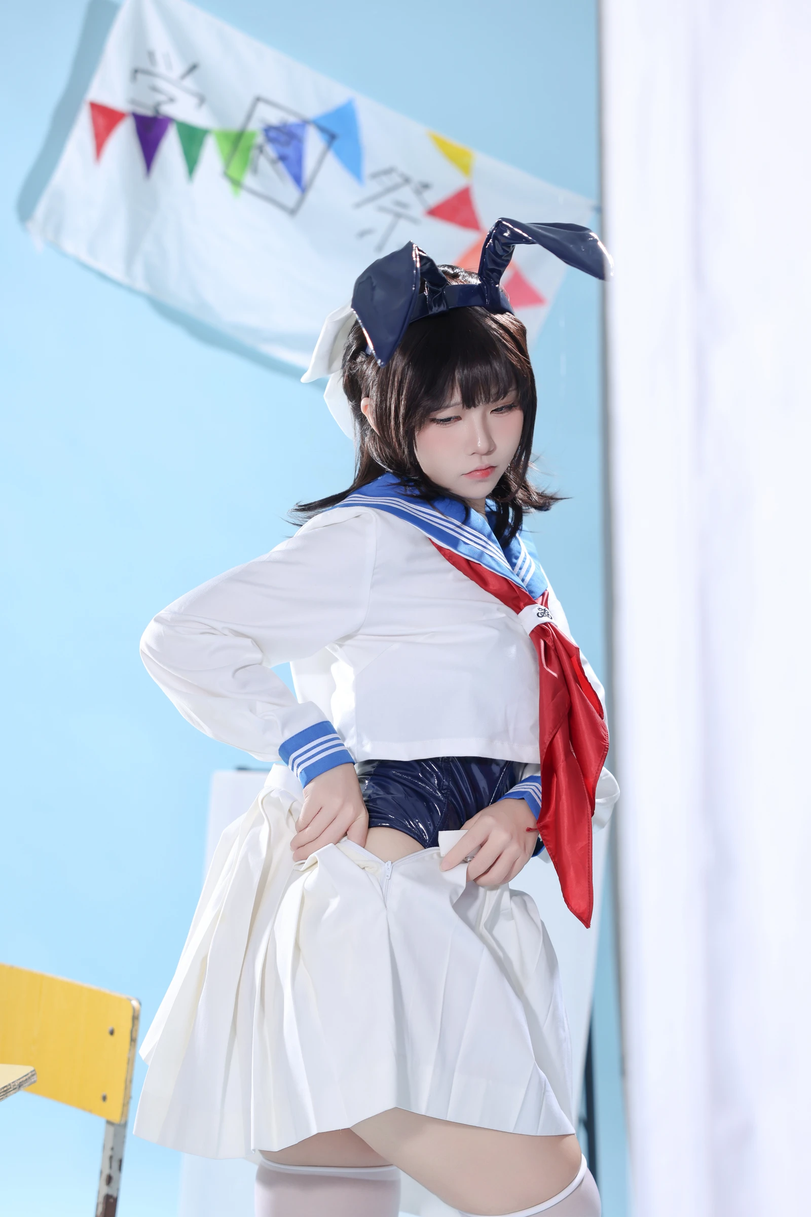 图片[2]-动漫博主G44不会受伤 水手服兔女郎咖啡厅-COS世界