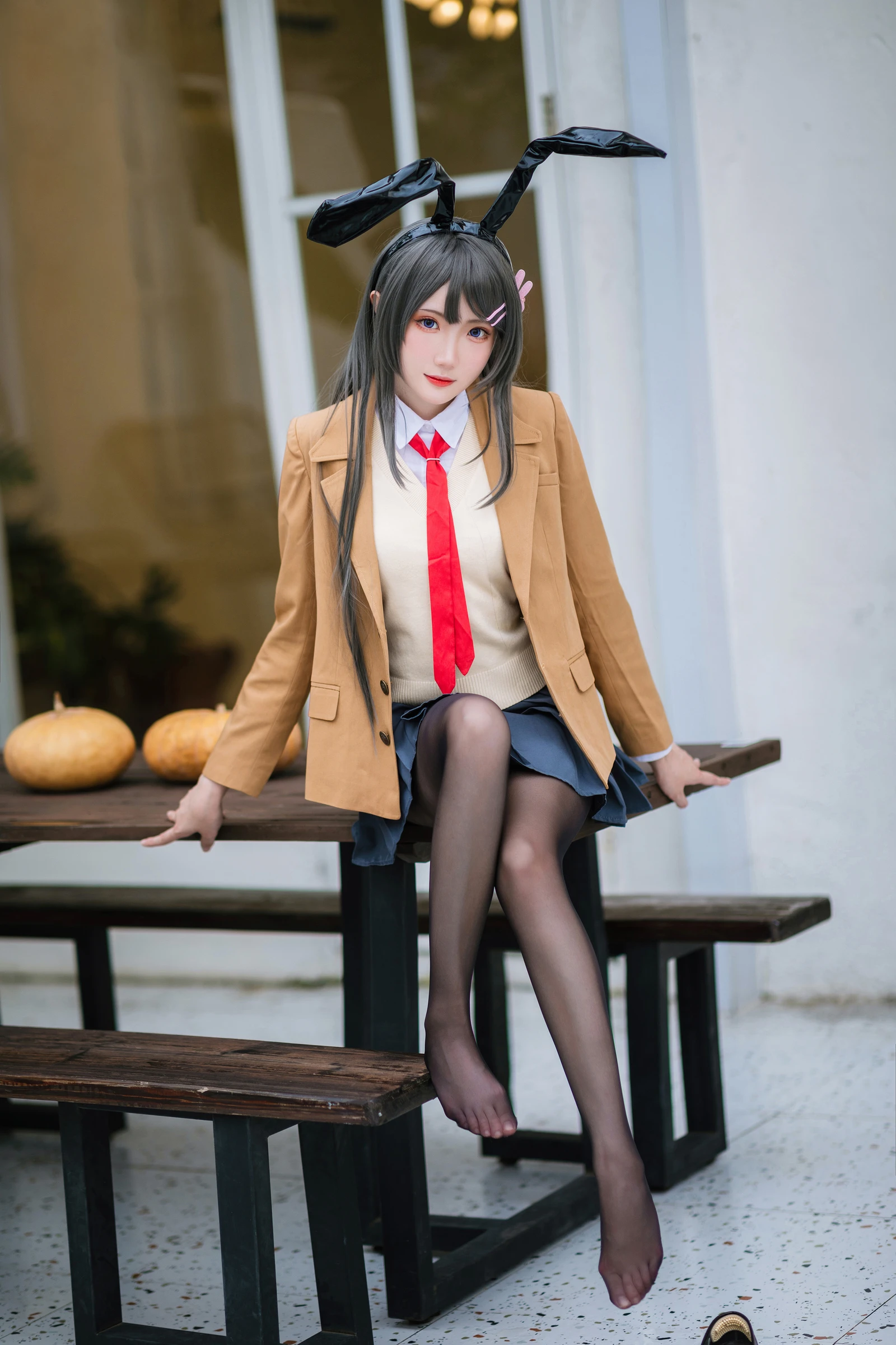 图片[2]-Coser瓜希酱福利 樱岛麻衣 校服-COS世界