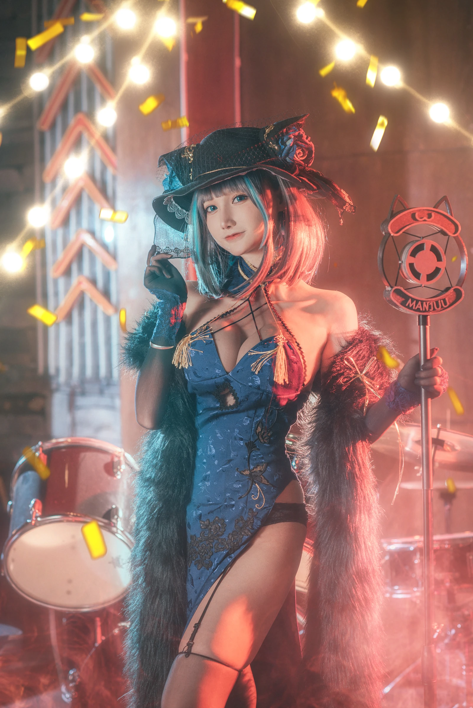 图片[3]-COS妹子仙九Airi 柴郡旗袍-COS世界
