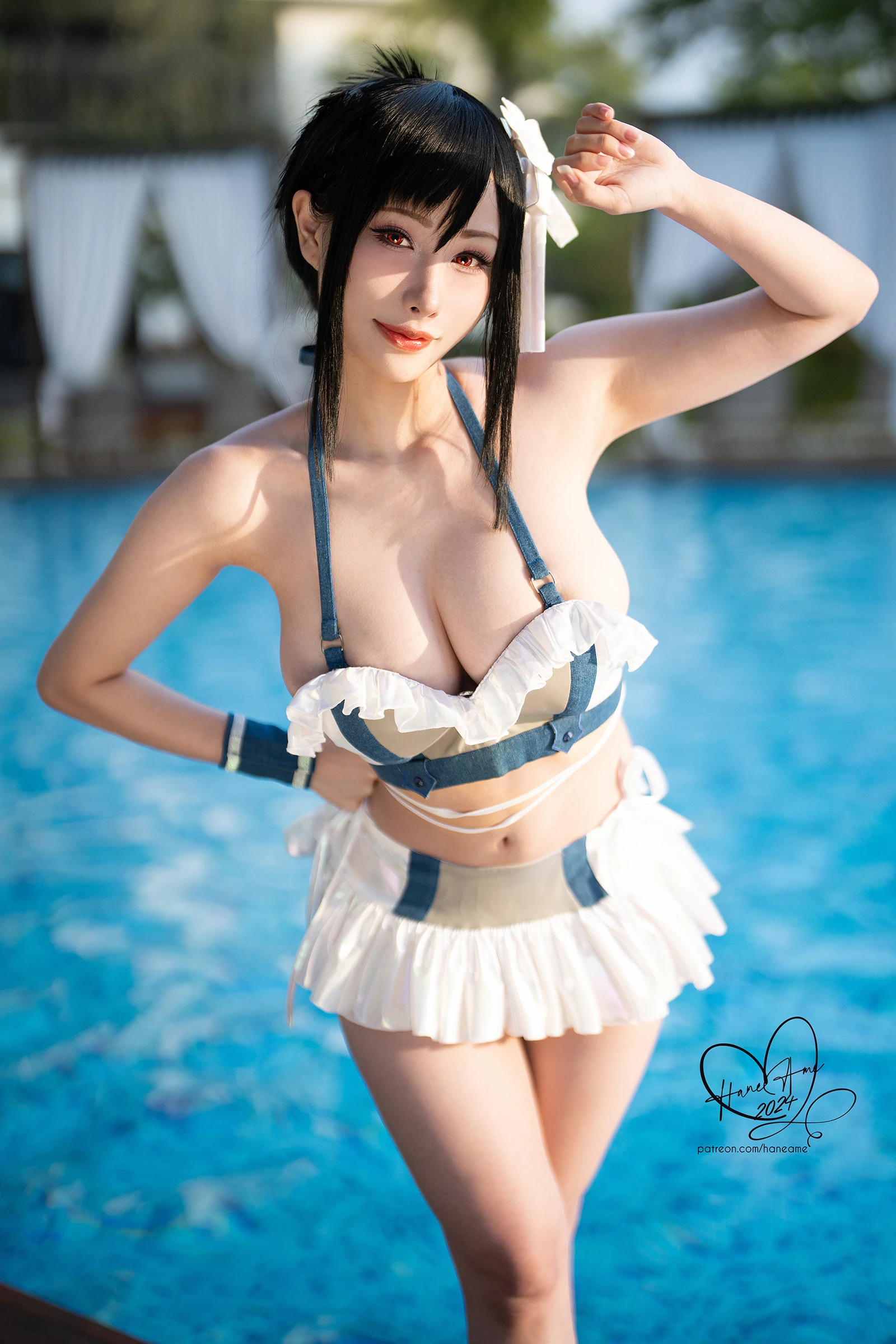 图片[5]-Hane Ame 雨波写真 最终幻想 蒂法泳装-COS世界