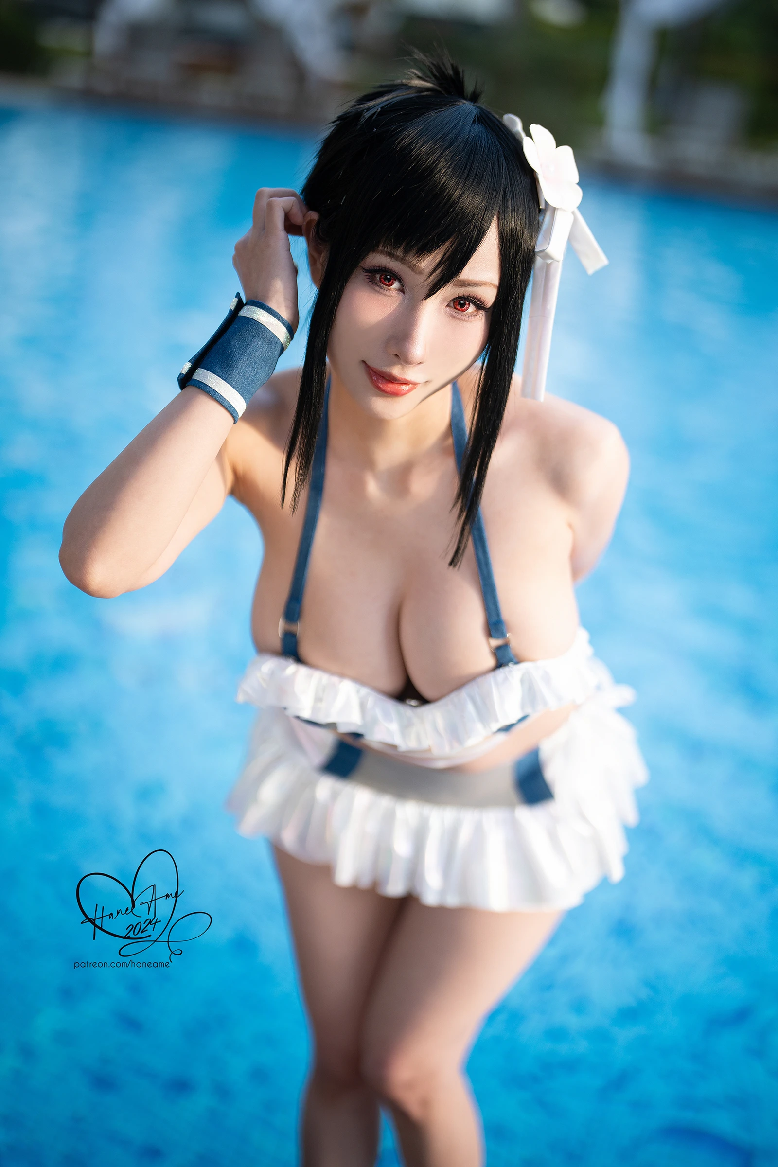 图片[4]-Hane Ame 雨波写真 最终幻想 蒂法泳装-COS世界
