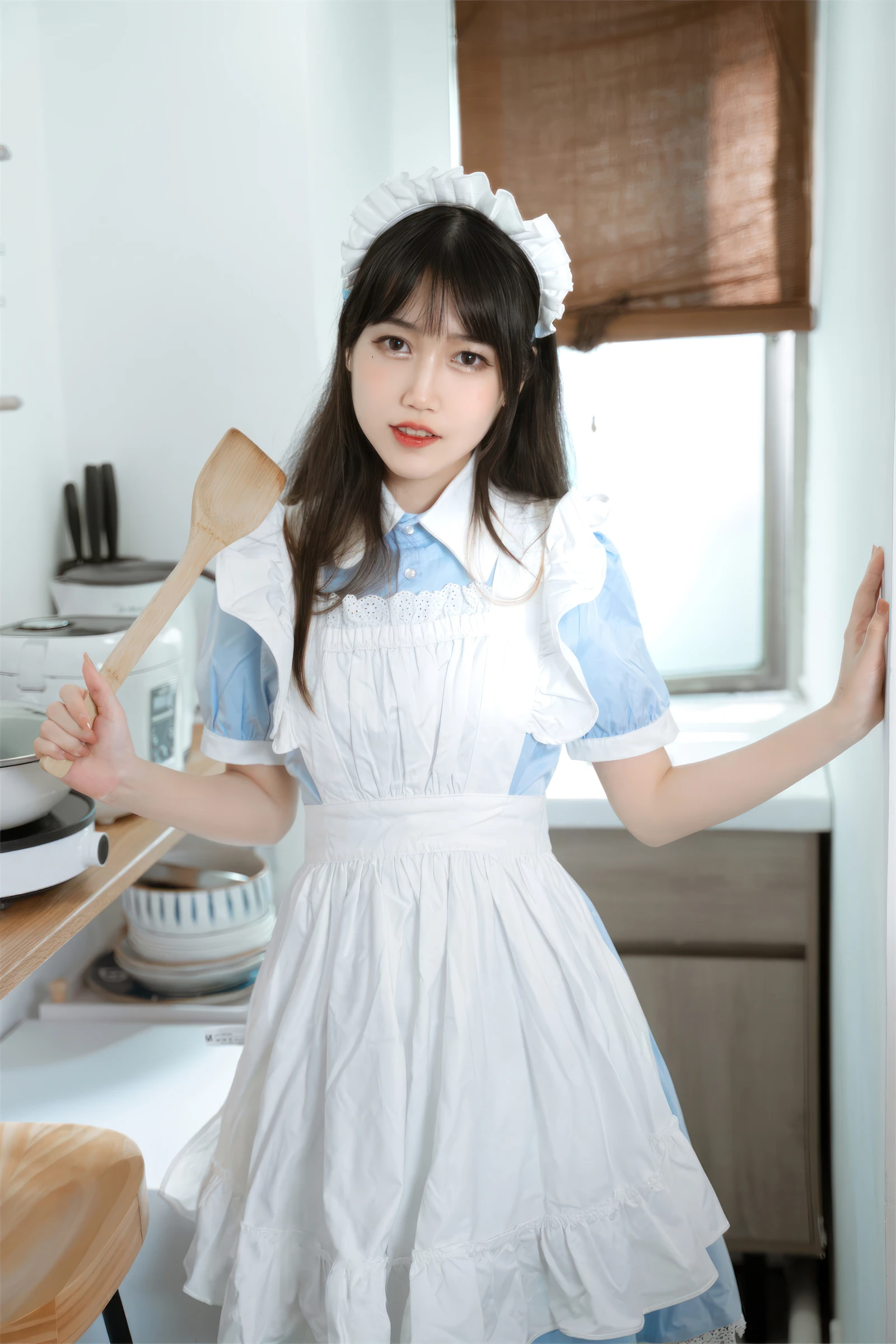 图片[2]-微博人气Coser不呆猫 厨房小女仆-COS世界