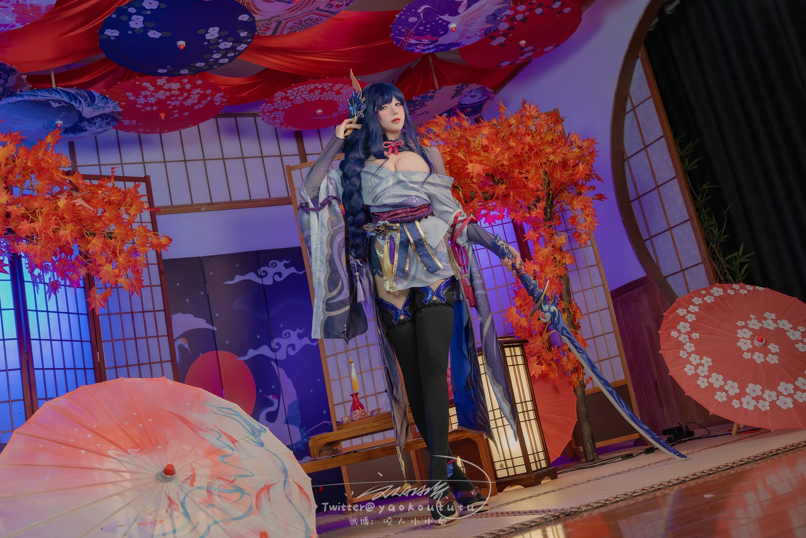 咬一口兔娘 原神雷电将军 76P-COS世界