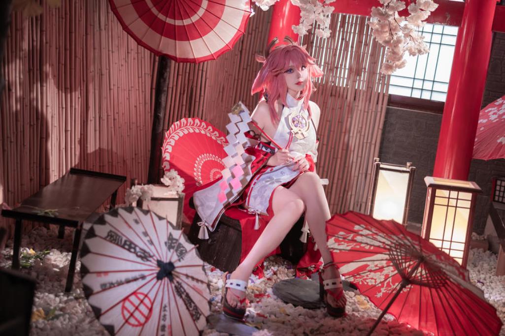 Natsuko_夏夏子 No.034 – 原神 八重神子 [91P]-COS世界
