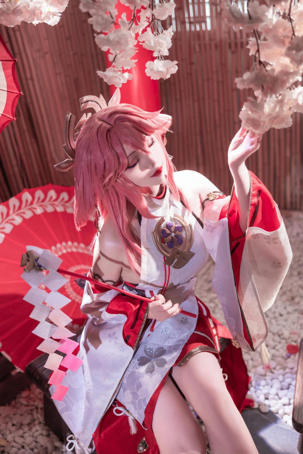 图片[2]-Natsuko_夏夏子 No.034 – 原神 八重神子 [91P]-COS世界