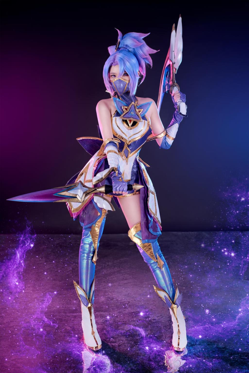 ZinieQ No.057 – LOL Akali x Kai’Sa Star Guardians (&PingPing) [41P 9V]-COS世界