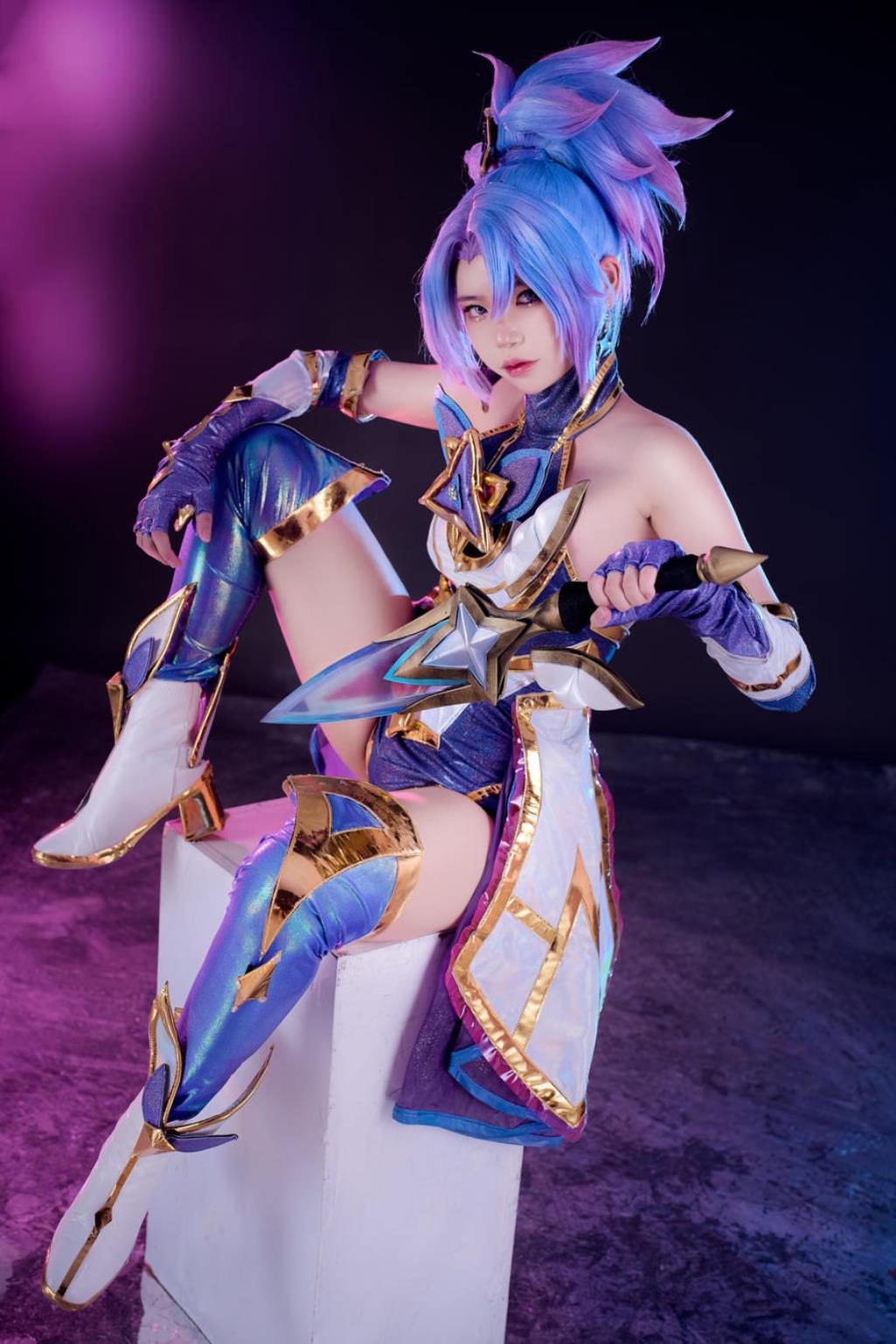 图片[5]-ZinieQ No.057 – LOL Akali x Kai’Sa Star Guardians (&PingPing) [41P 9V]-COS世界
