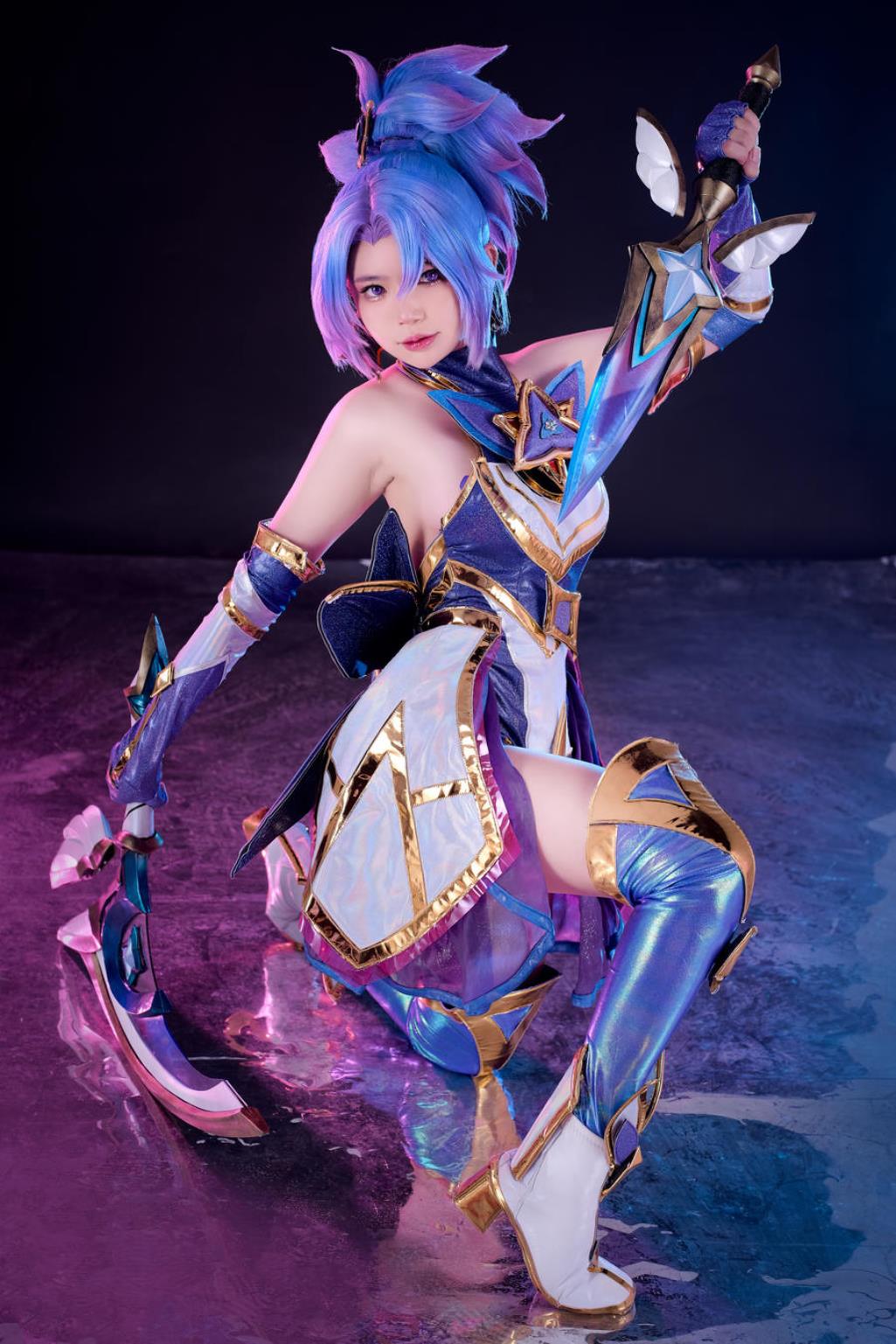 图片[2]-ZinieQ No.057 – LOL Akali x Kai’Sa Star Guardians (&PingPing) [41P 9V]-COS世界