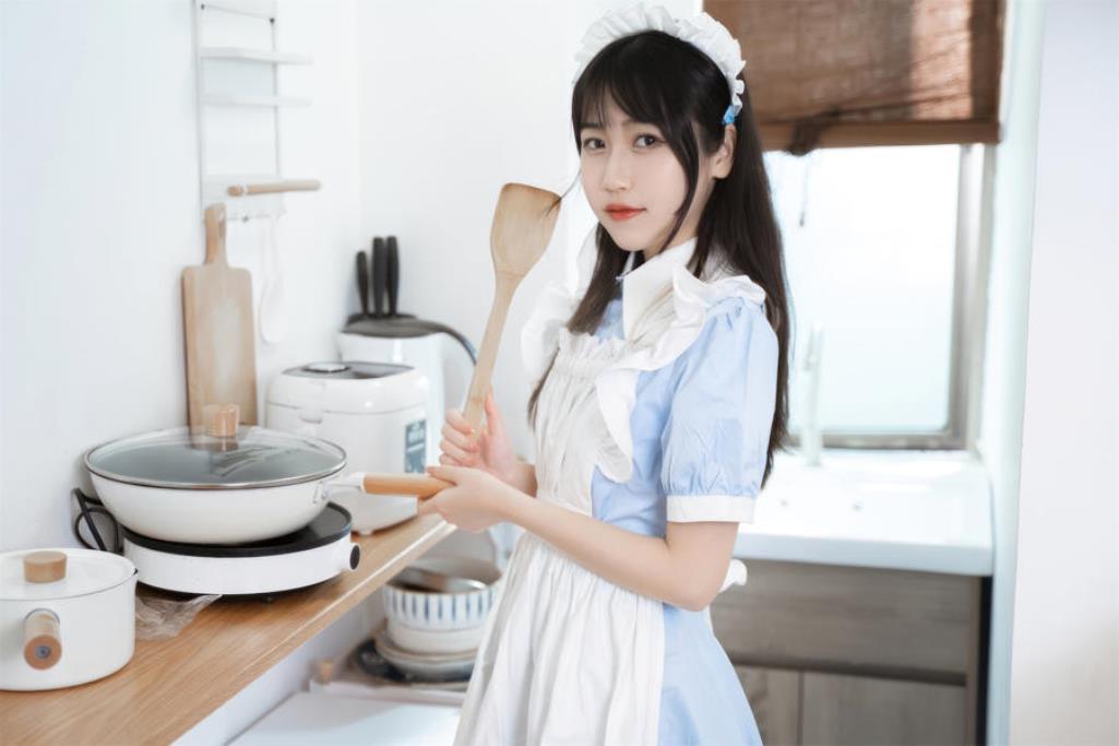 图片[3]-不呆猫 No.056 – 厨房小女仆 [33P]-COS世界