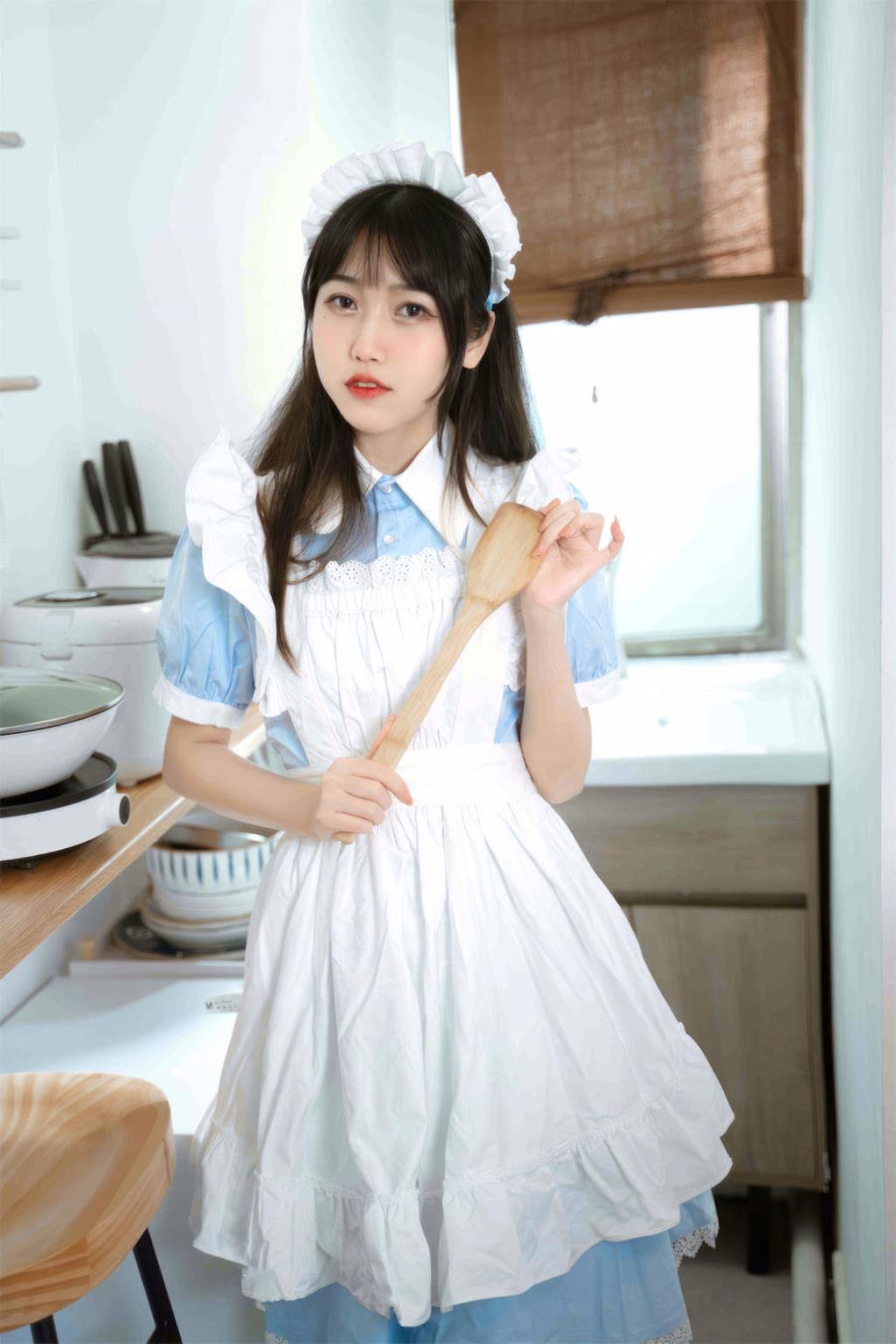 图片[2]-不呆猫 No.056 – 厨房小女仆 [33P]-COS世界