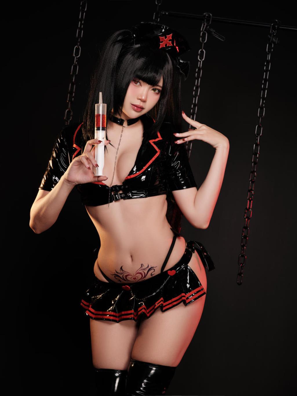 图片[2]-ZinieQ No.091 – Kurumi Tokisaki Dark Nurse [23P 4V]-COS世界
