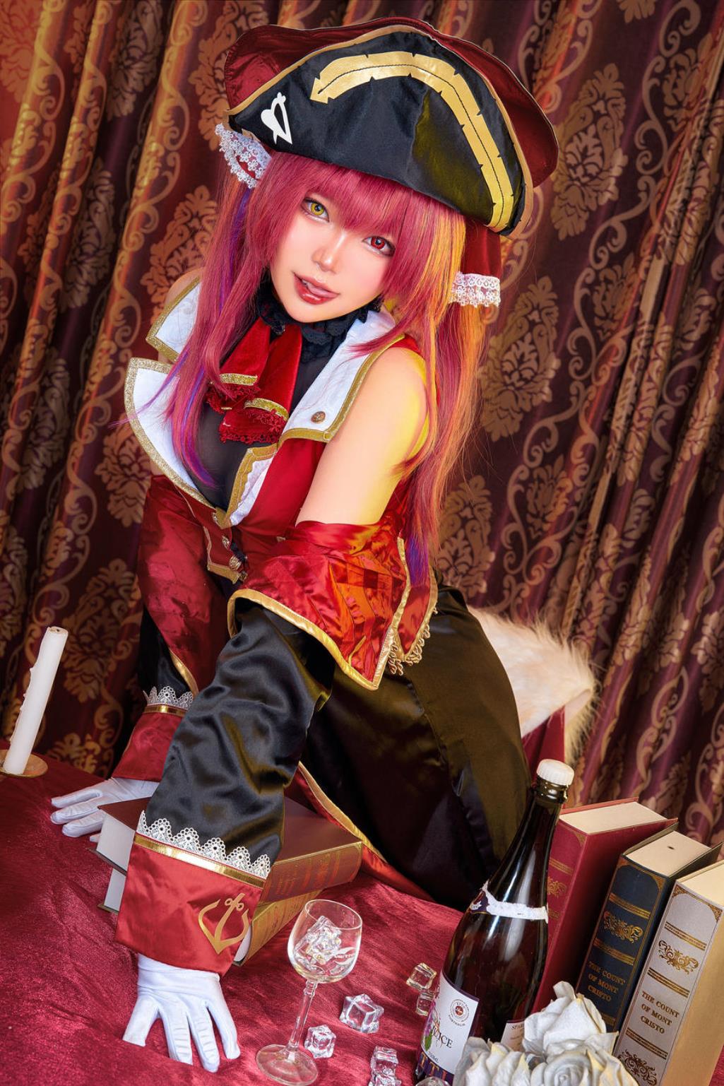 图片[4]-ZinieQ No.088 – Hololive Marine Houshou [34P 8V]-COS世界