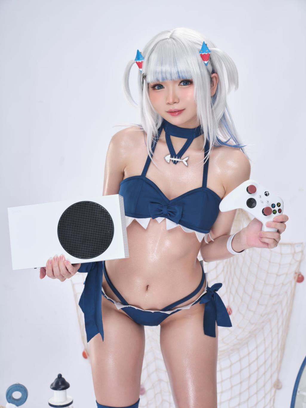 图片[4]-ZinieQ No.087 – Hololive Gawr Gura Swimsuit [25P 2V]-COS世界