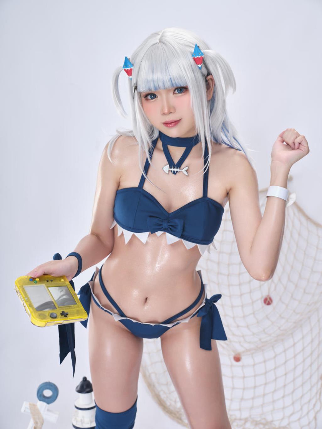 图片[3]-ZinieQ No.087 – Hololive Gawr Gura Swimsuit [25P 2V]-COS世界