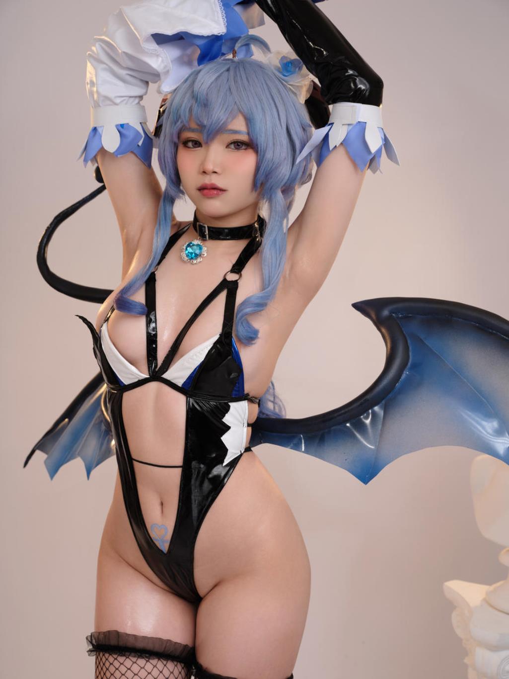 图片[3]-ZinieQ No.085 – Genshin Impact Ganyu Succubus [32P]-COS世界