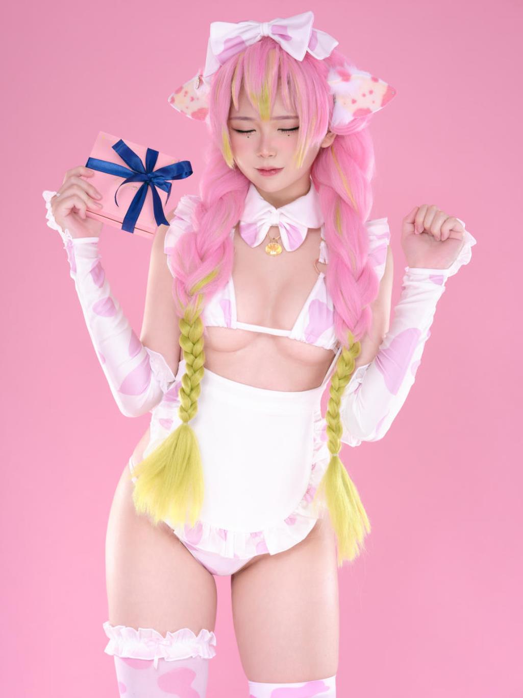 图片[5]-ZinieQ No.083 – Demon Slayer Mitsuri Kanroji Valentine [20P 4V]-COS世界