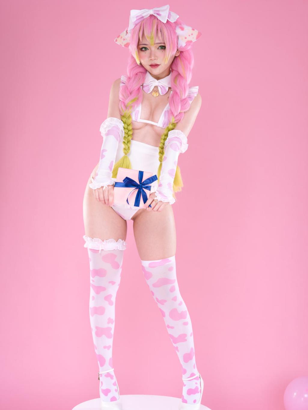 图片[4]-ZinieQ No.083 – Demon Slayer Mitsuri Kanroji Valentine [20P 4V]-COS世界